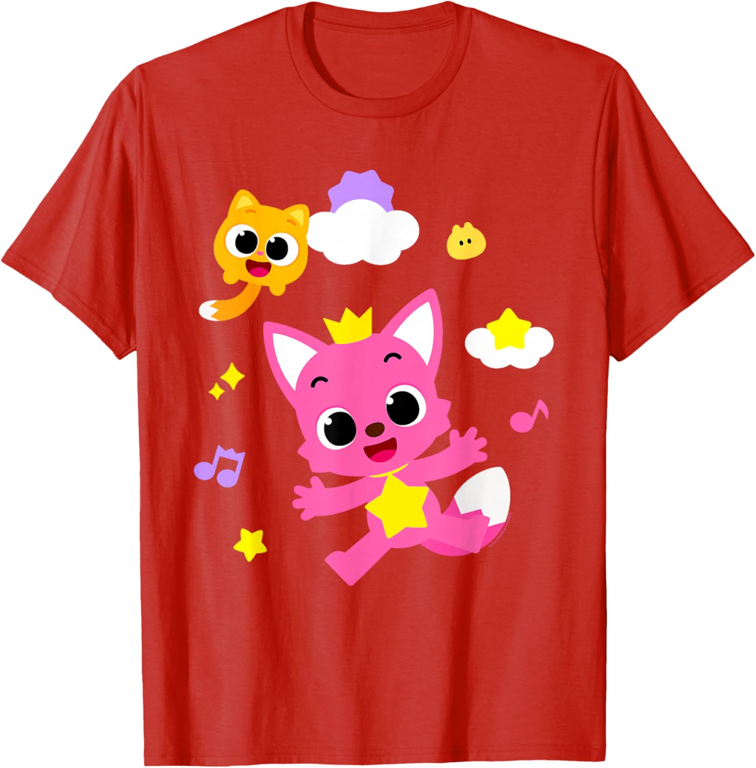 Cute Pinkfong and Ninimo Clouds T-Shirt for Kids - Fun and Stylish Wear - 1