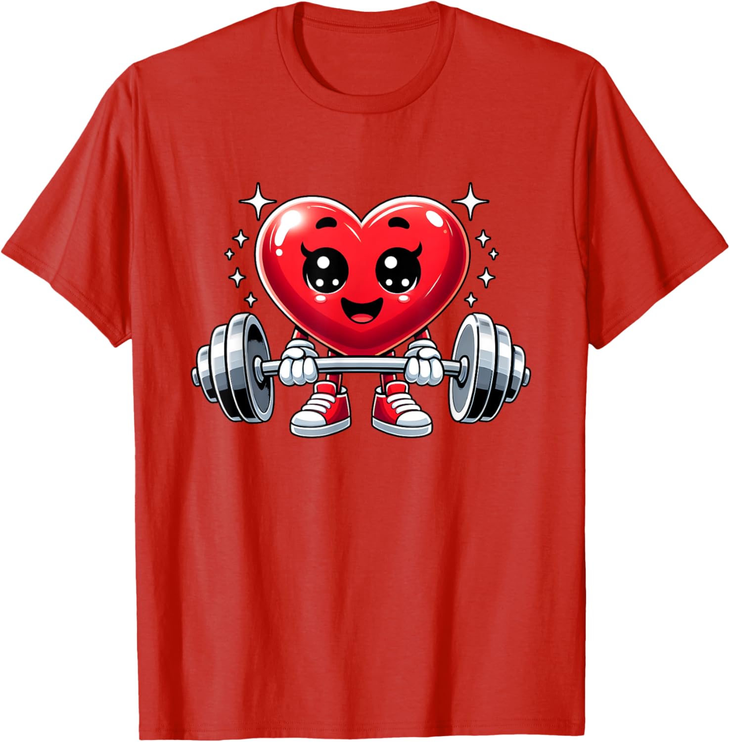 Funny Valentine's Day Heart Workout Fitness T-Shirt for Gym Lovers - 21