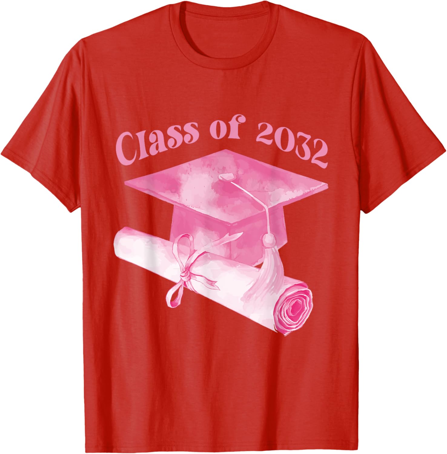 Class of 2032 Graduation Cap T-Shirt for Back to School Fun - 1