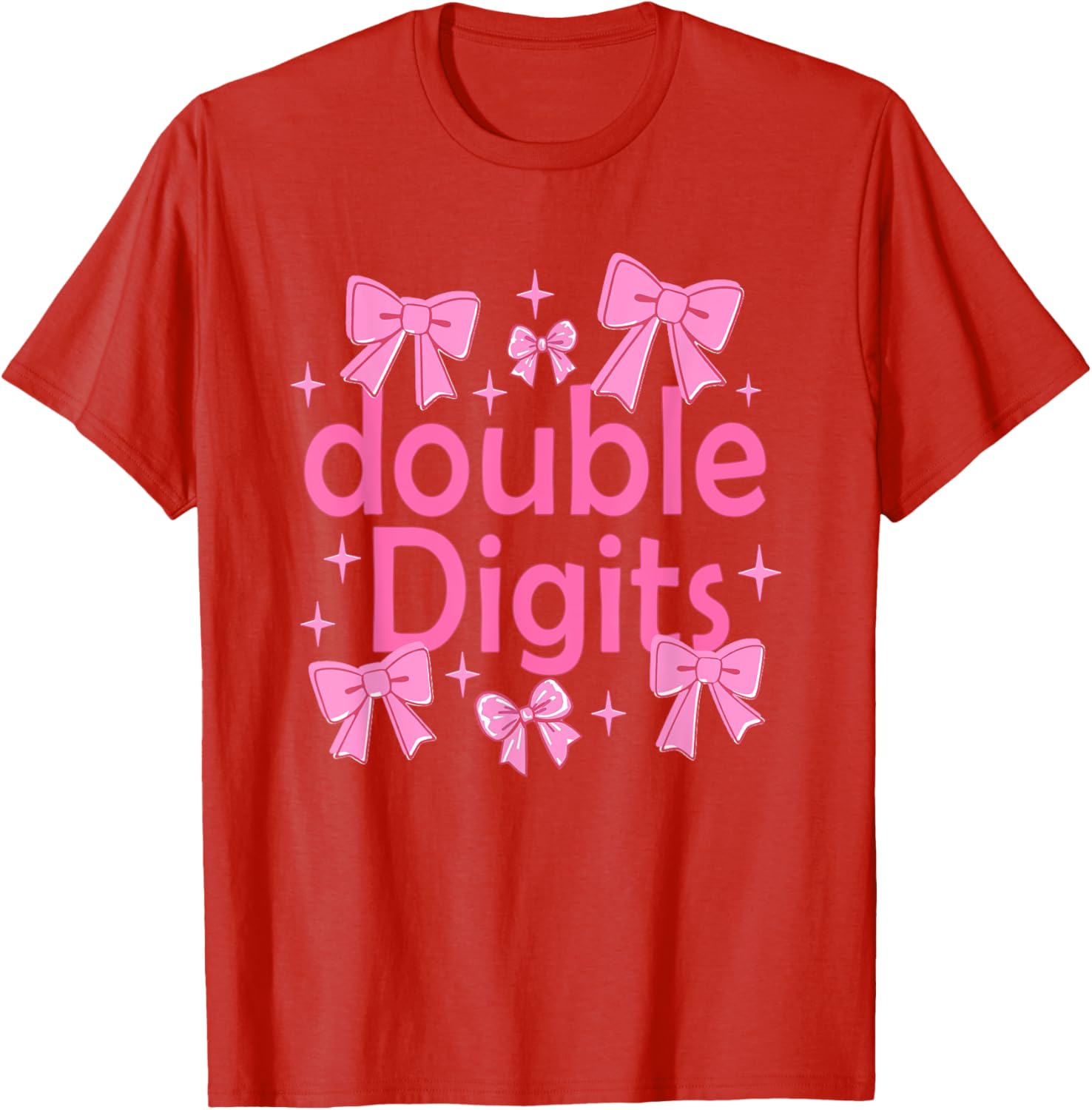 Cute Coquette Bow 10th Birthday T-Shirt for Girls - Perfect Gift for Kids - 11