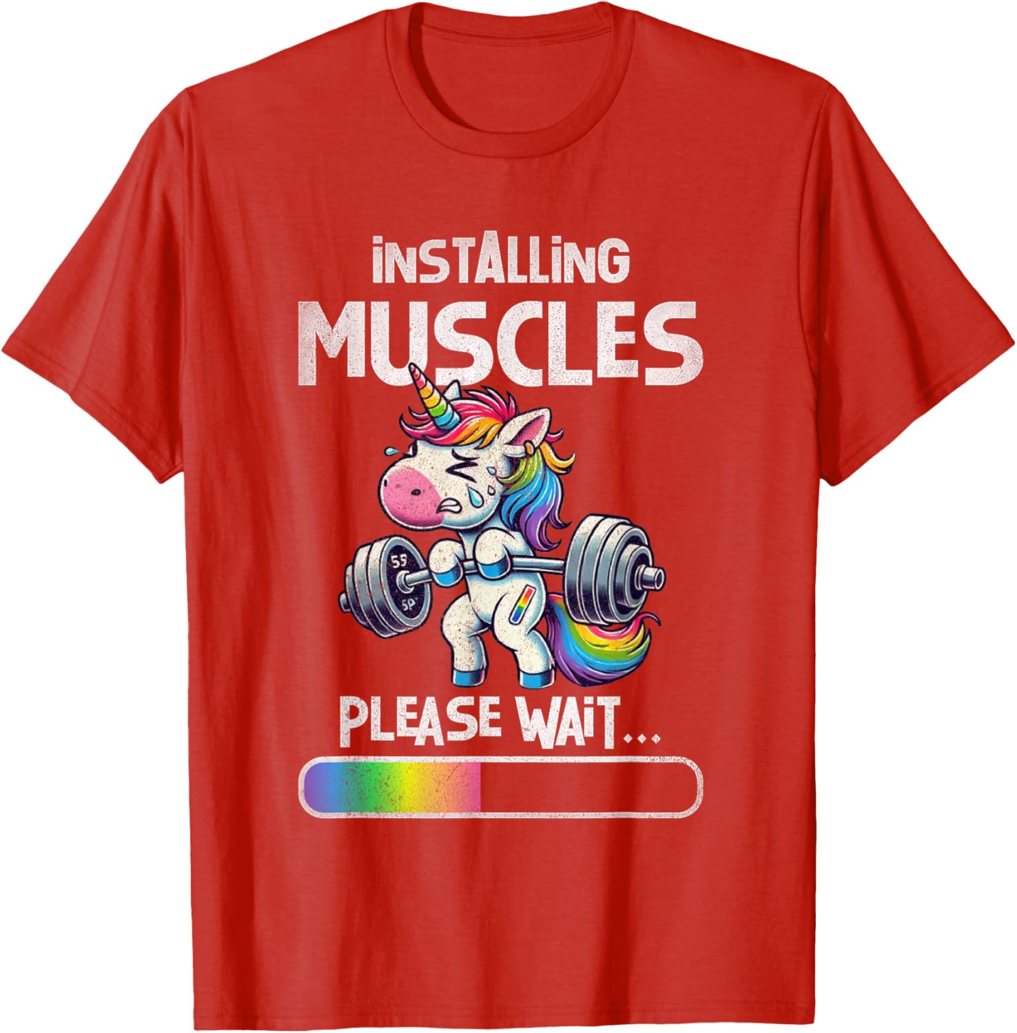 Funny Unicorn Weightlifting T-Shirt for Gym Lovers and Fitness Fans - 17