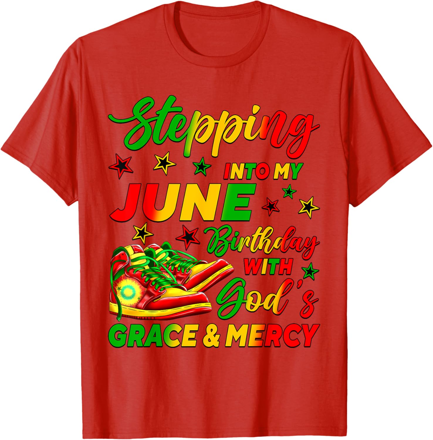 Celebrate My June Birthday with Stylish African American Shoes T-Shirt - 21