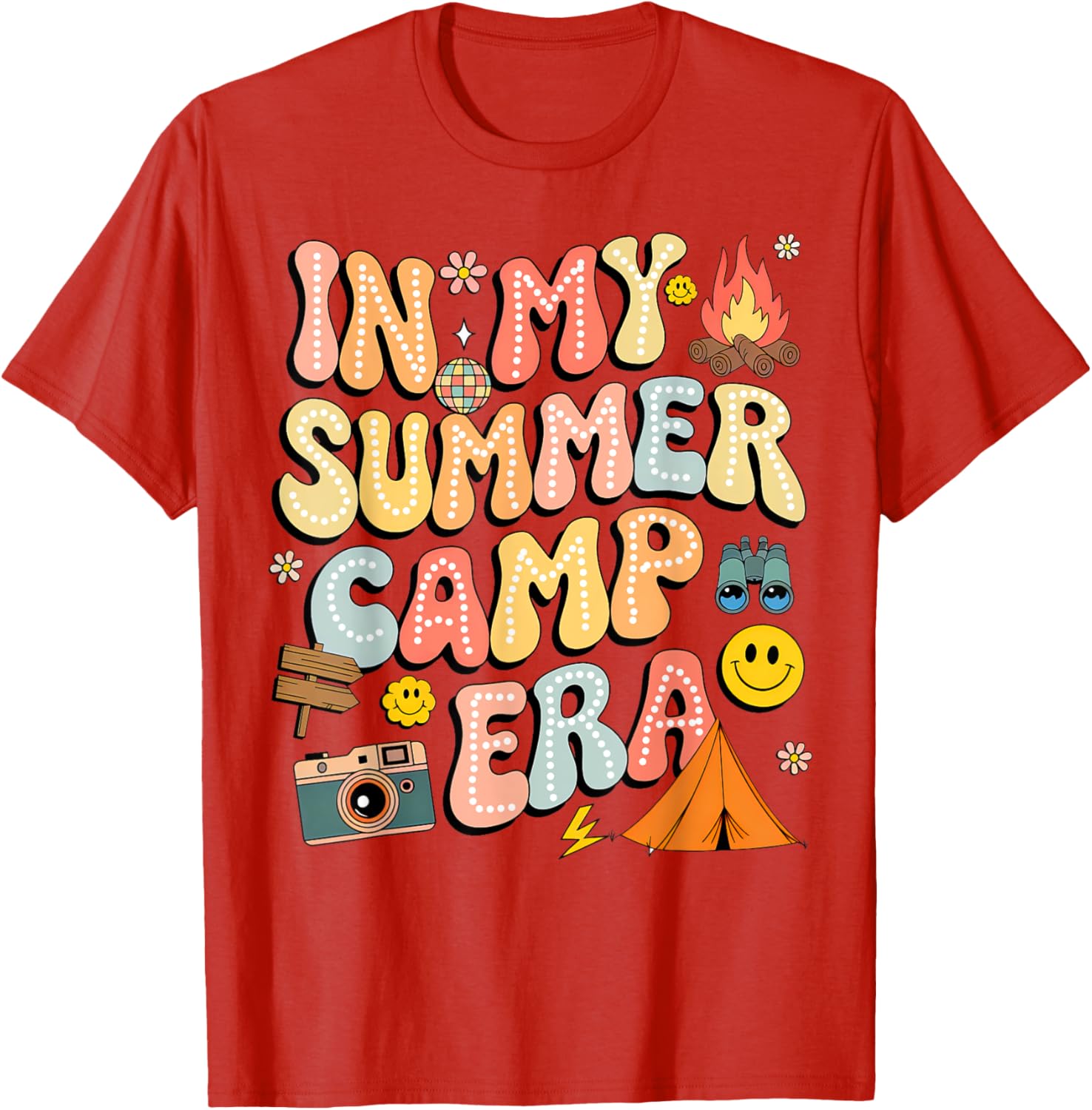 Groovy Summer Camp Crew Last Day of School T-Shirt for Fun Adventures - 22