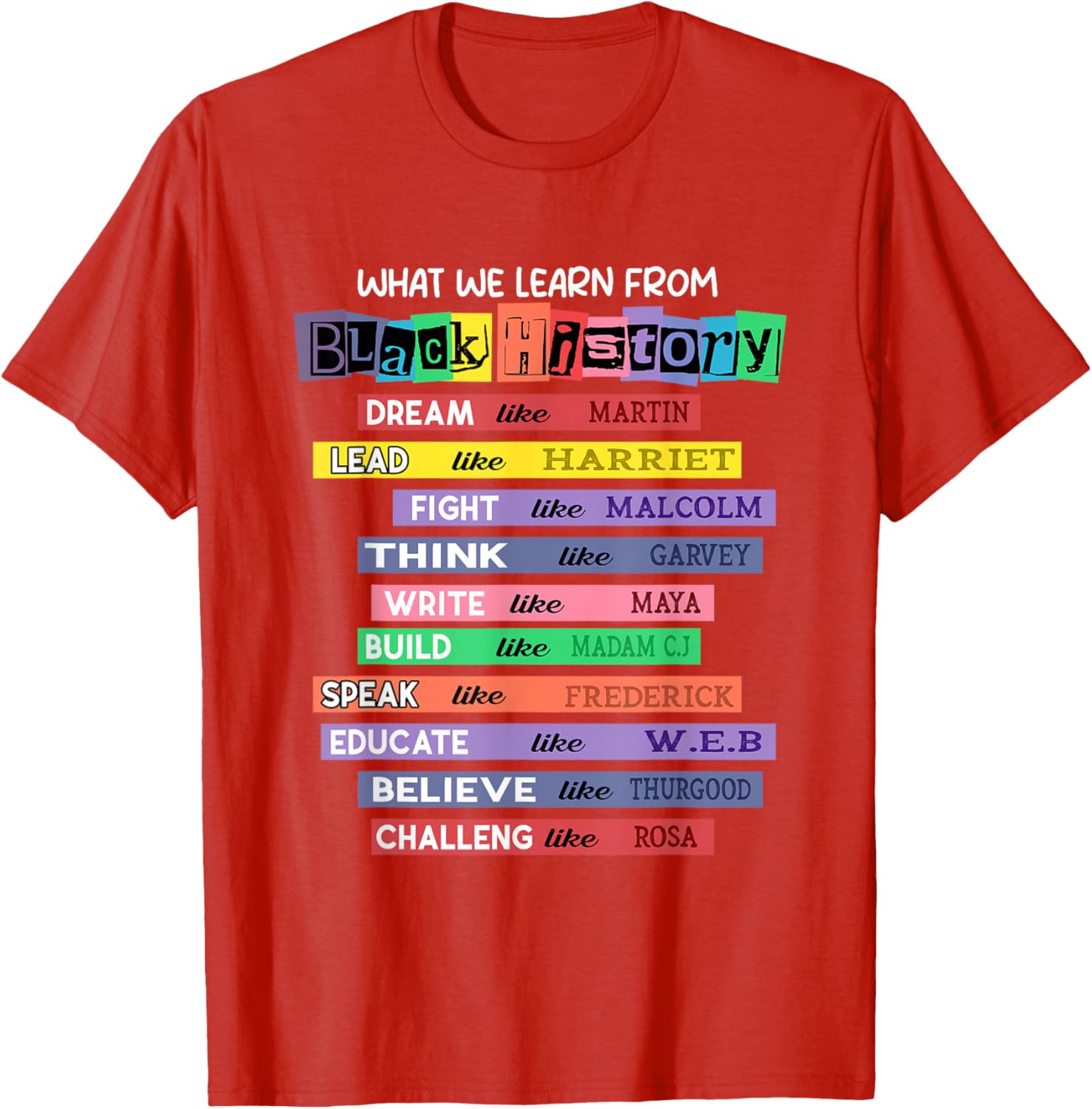 Celebrate Black History Month with Inspired Learning T-Shirt - 14