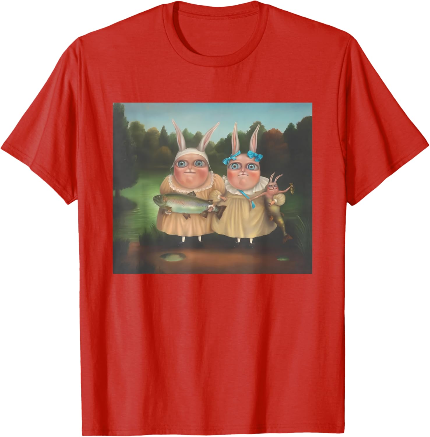 Cute Easter Bunny T-Shirt for Rabbit Lovers by Irena Aizen - 7