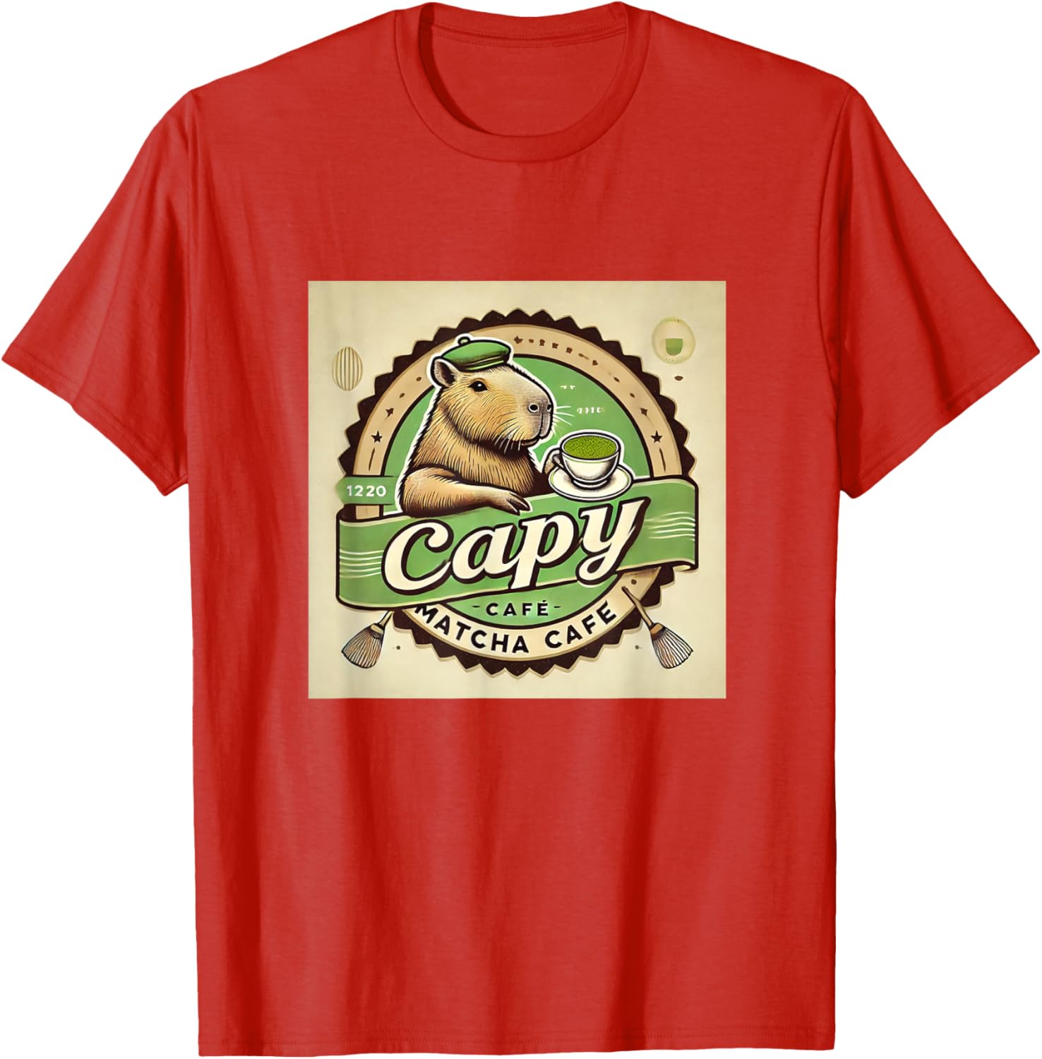 Capybara Cafe Coffee and Tea Lover T-Shirt for Animal Enthusiasts - 6