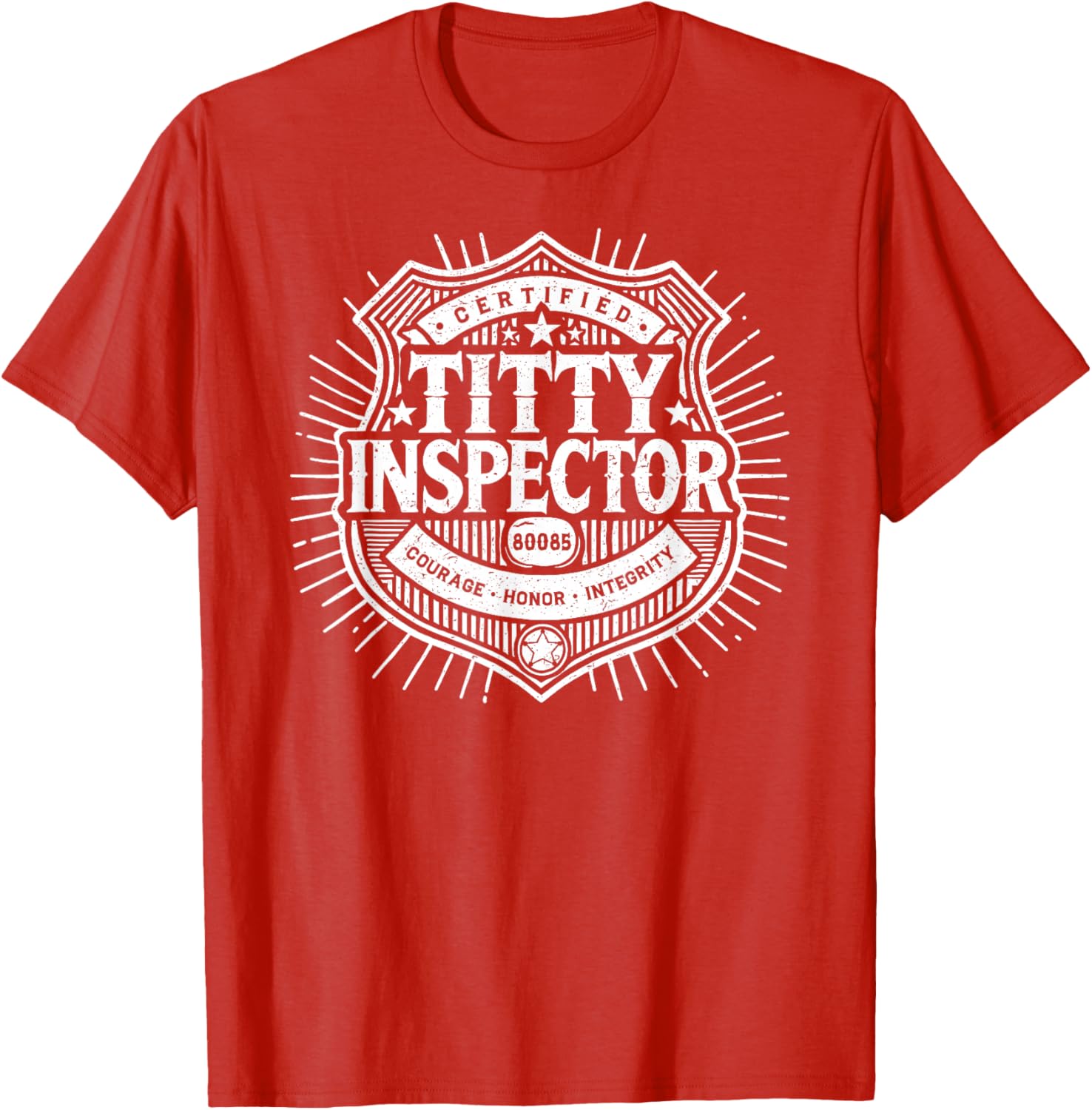 Funny Certified Titty Inspector T-Shirt for Adult Humor Lovers - 2
