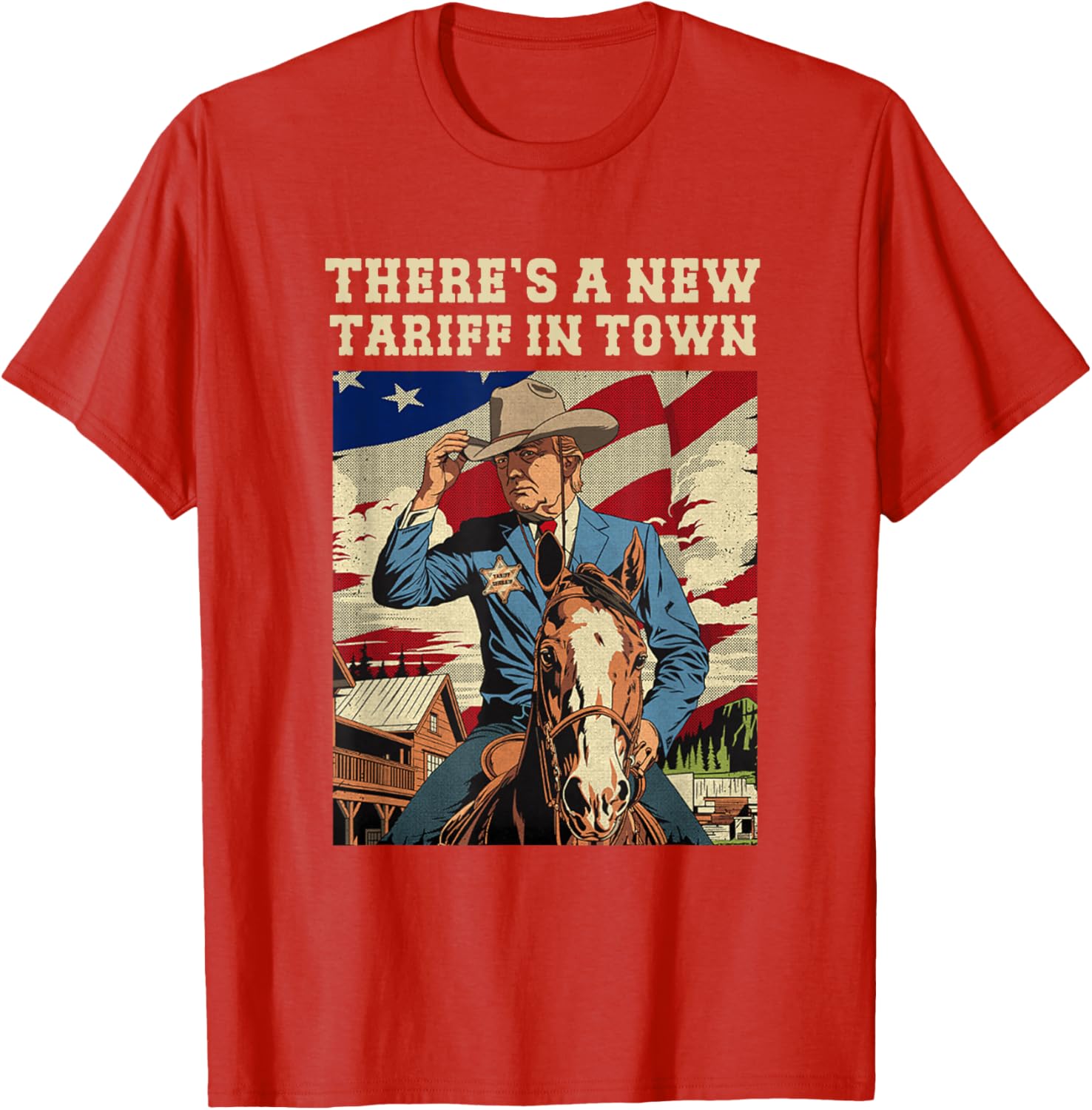 Cool There's A New Tariff In Town T-Shirt for Fun Casual Wear - 8
