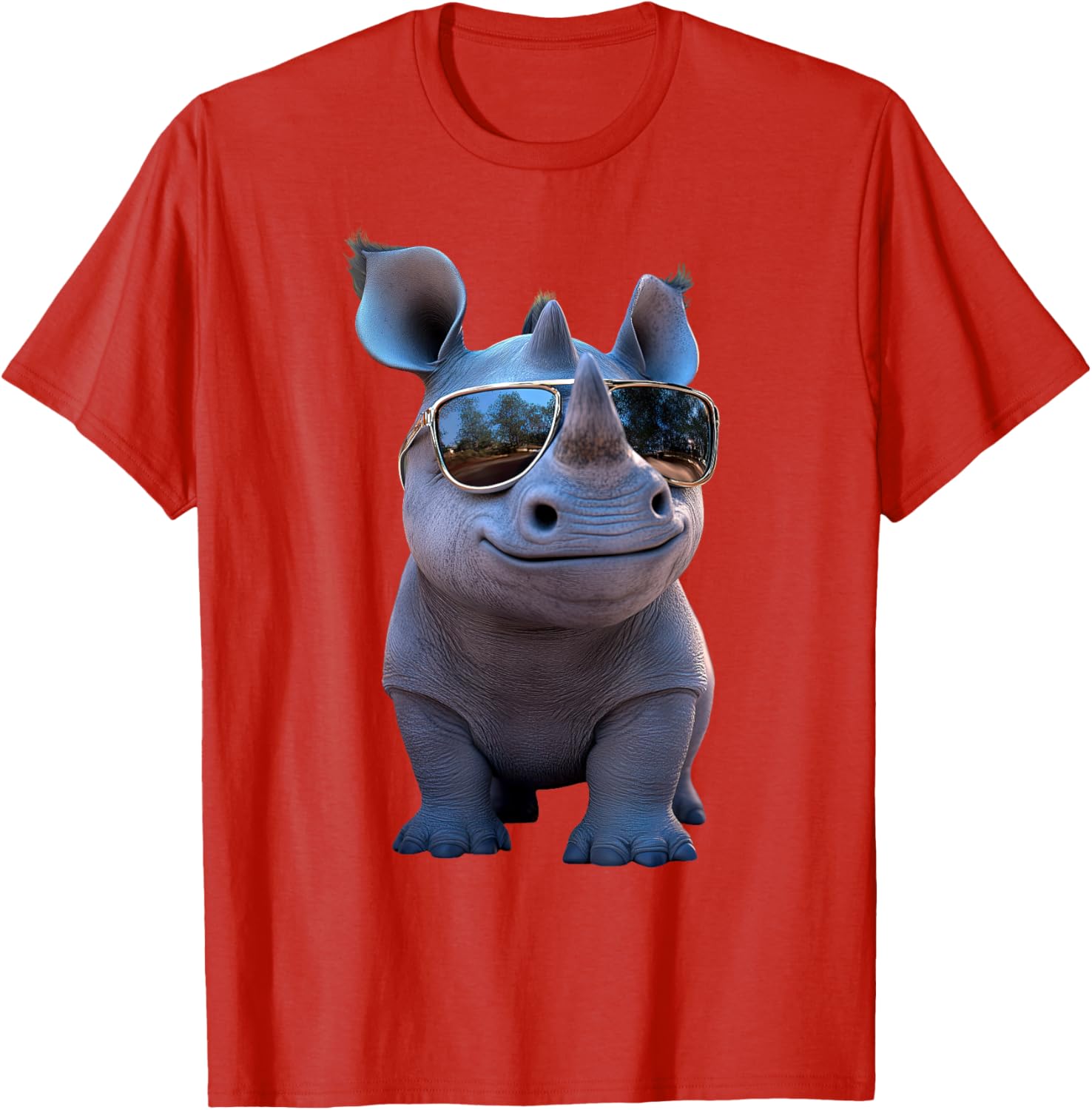 Cute Rhino Safari T-Shirt for Animal Lovers | White Rhinoceros Apparel - 26