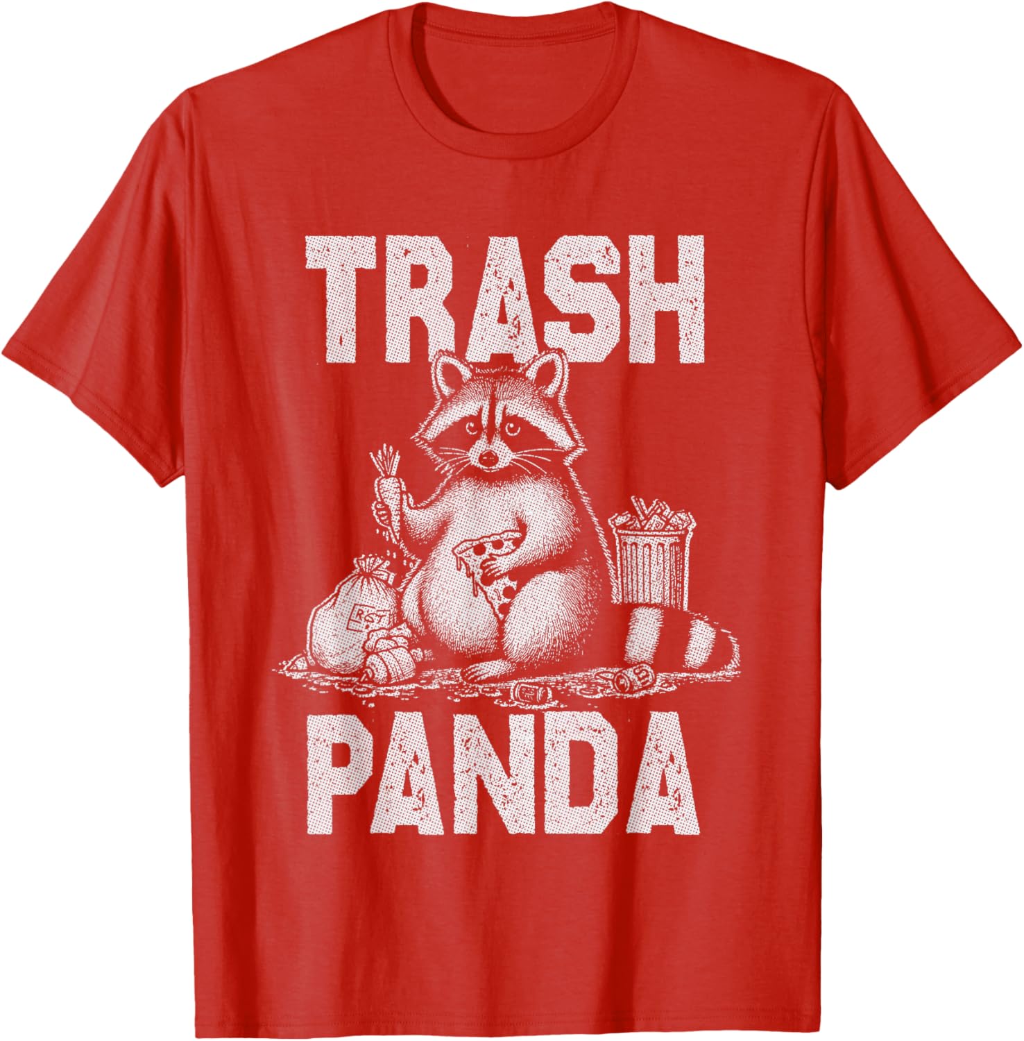 Funny Trash Panda Raccoon Eating Garbage T-Shirt for Animal Lovers - 7