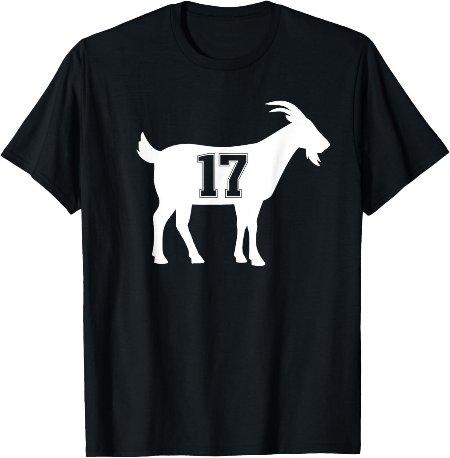 Goat 17 G.O.A.T. Number 17 Goat T-Shirt for Sports Fans and Casual Wear - 8