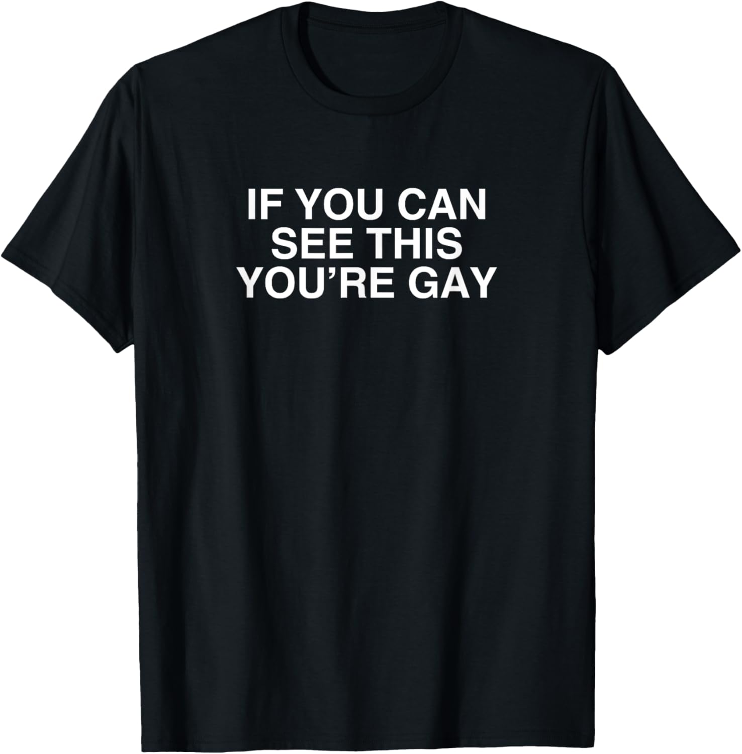 Funny Gay Pride Meme T-Shirt If You Can See This You're Gay LGBT Apparel - 2