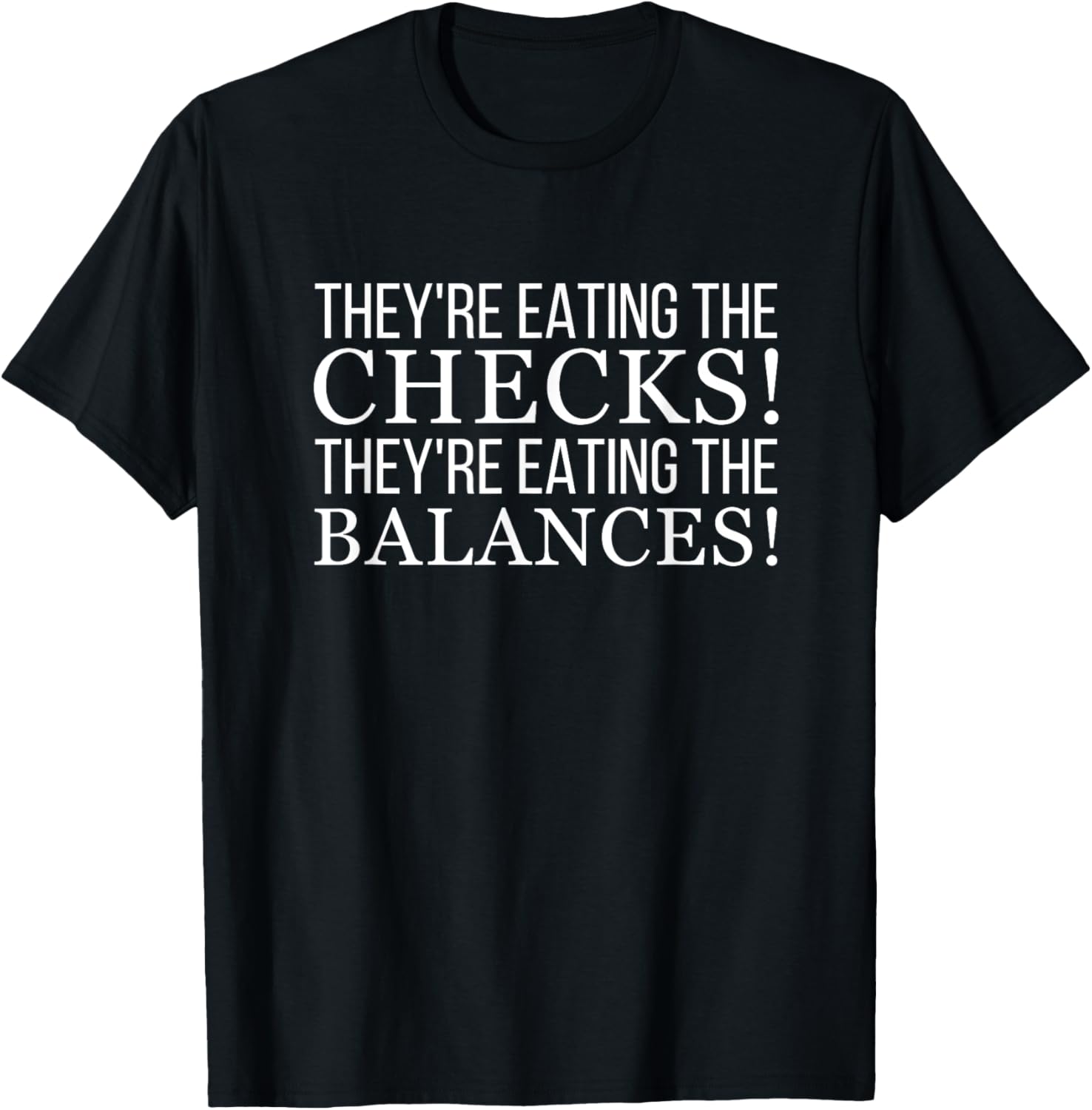 Checks and Balances Funny Clapback Activist T-Shirt for Democracy Fans - 1