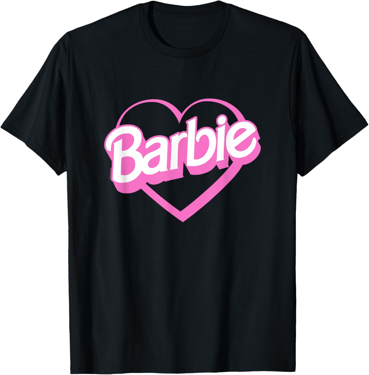 Cute Barbie Heart T-Shirt for Kids and Adults - Stylish and Fun Fashion - 1
