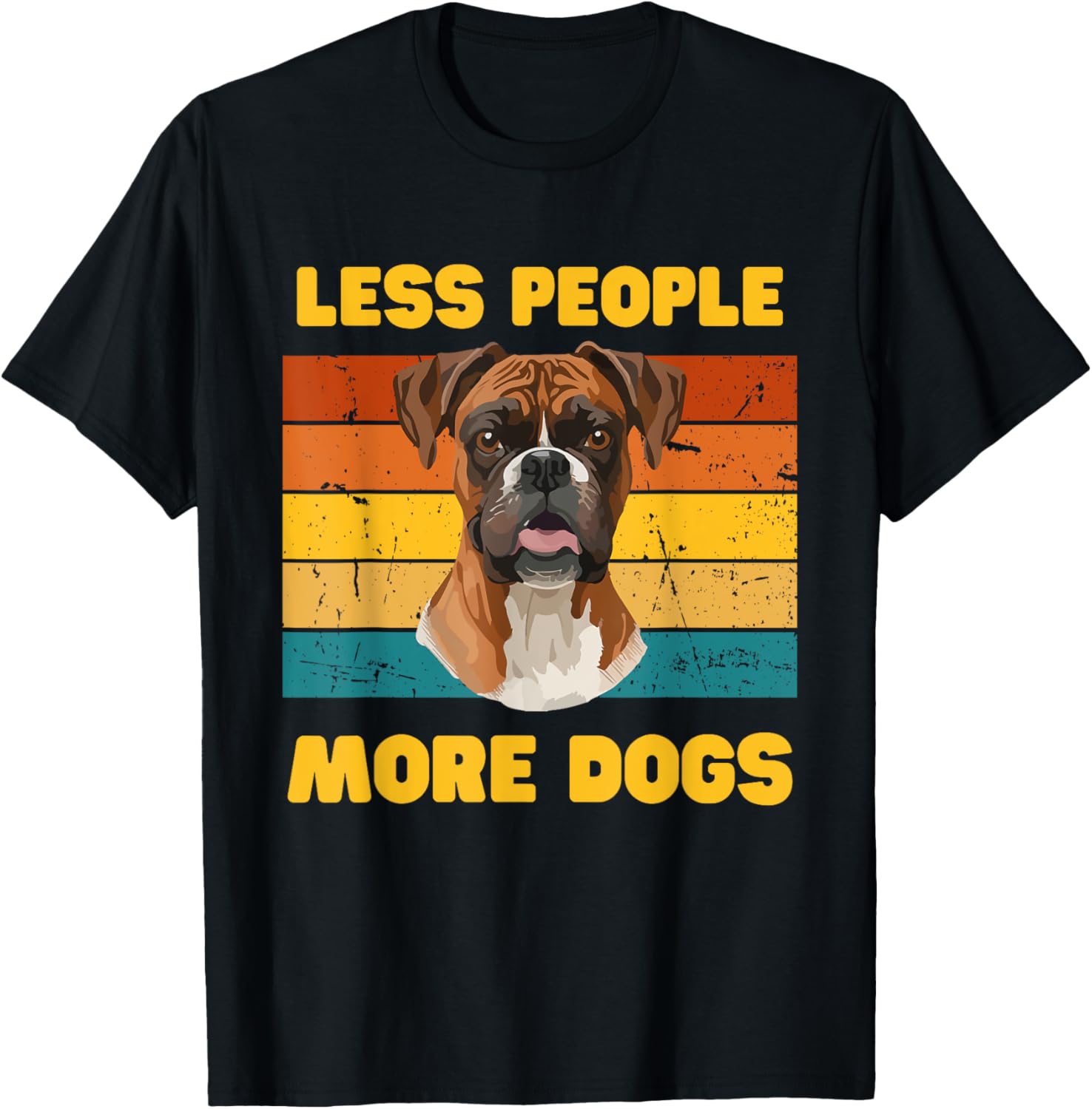 Funny Less People More Dogs T-Shirt for Dog Lovers - Unisex Apparel - 2