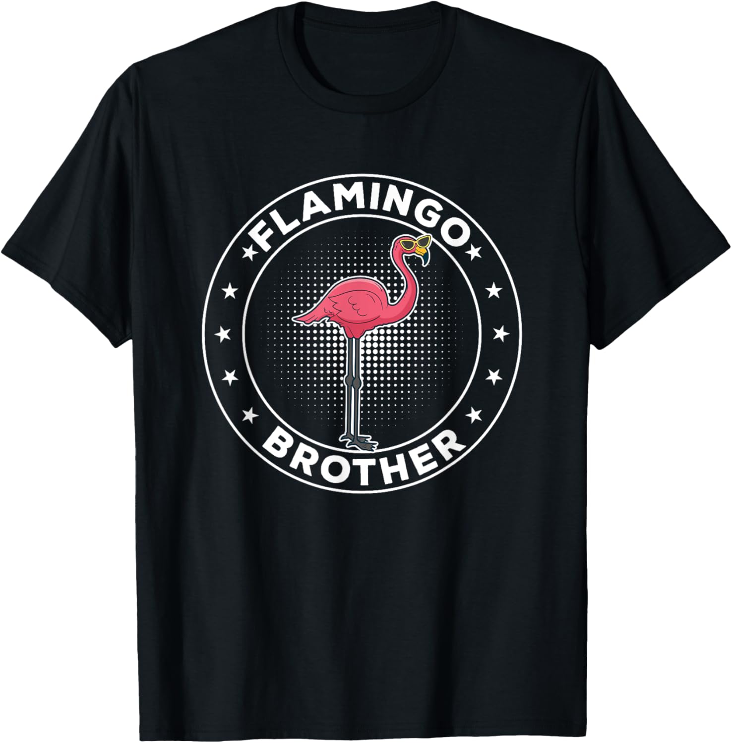 Cute Pink Flamingo Brother T-Shirt for Fun Family Outings - 2