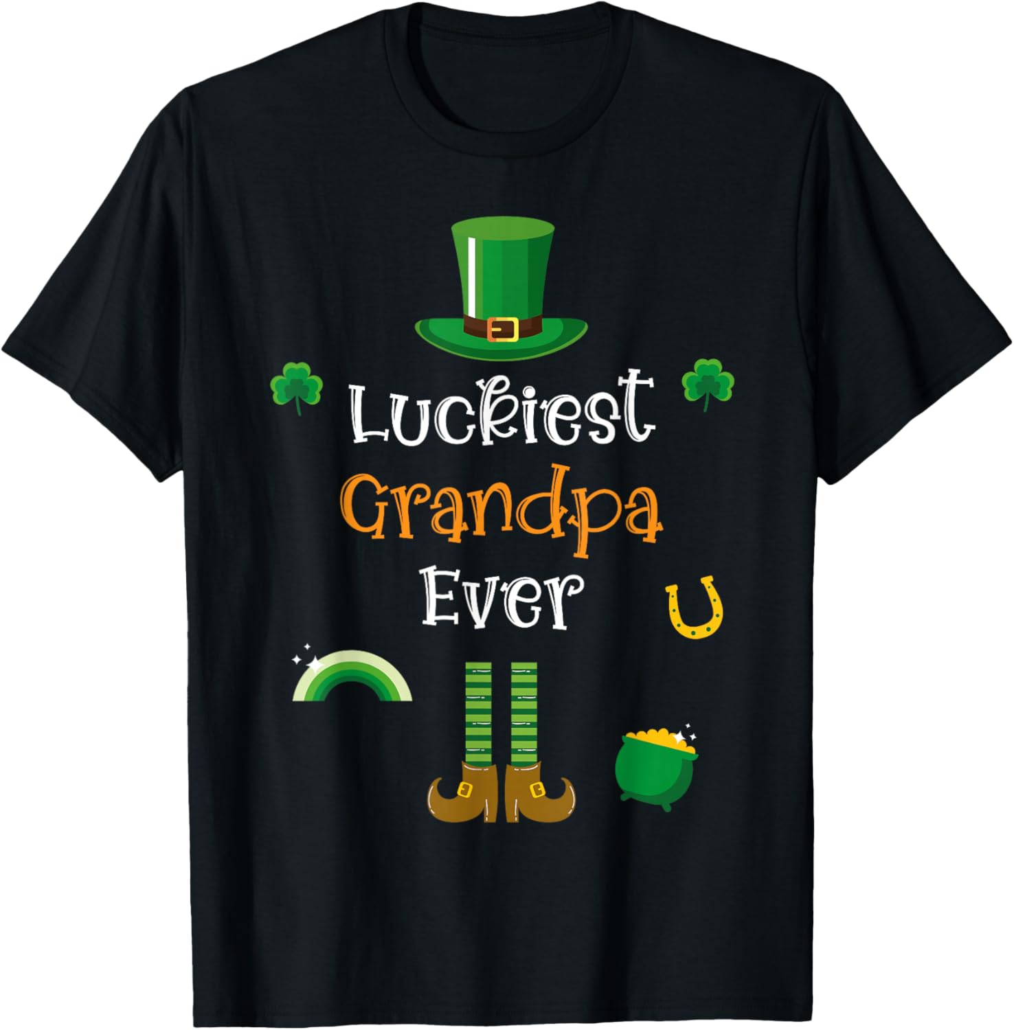 Funny Irish Leprechaun Grandpa T-Shirt for St. Patrick's Day Fun - 5