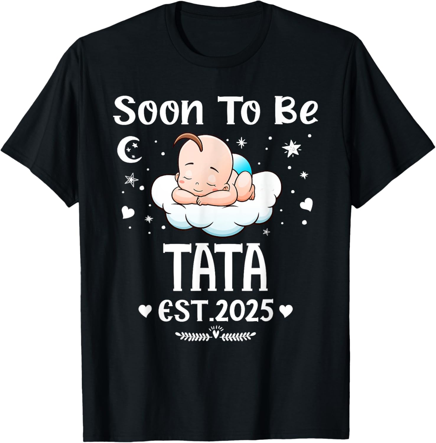 Cute Hearts Father's Day T-Shirt for 2025 by Soon To Be Tata - 19