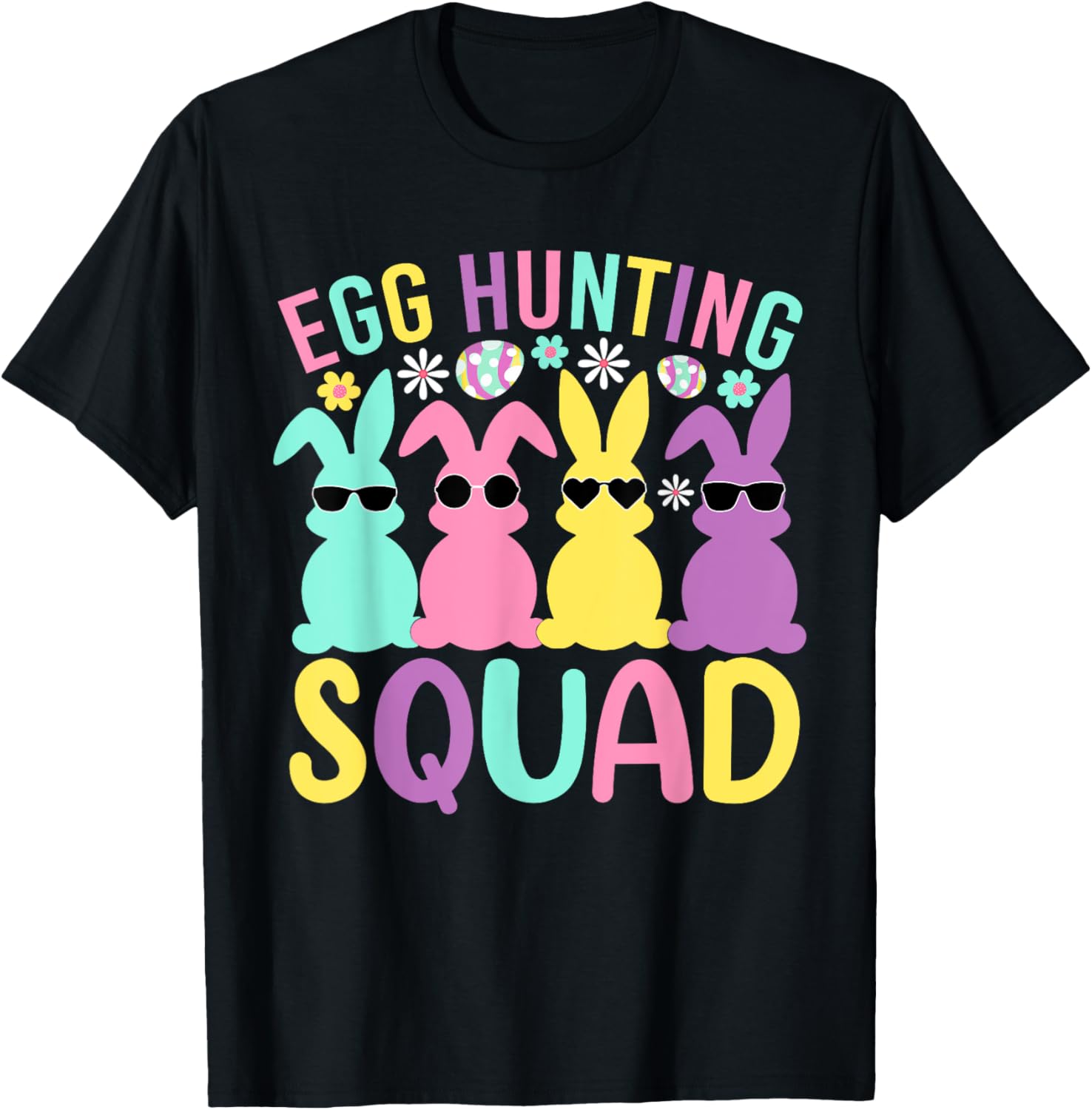 Egg Hunting Squad Family Bunny T-Shirt for Happy Easter Celebrations - 8