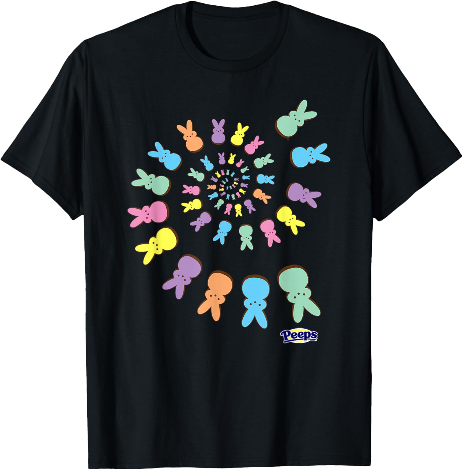 Colorful Peeps Easter T-Shirt with Sugary Bunnies Design for Fun Celebrations - 4