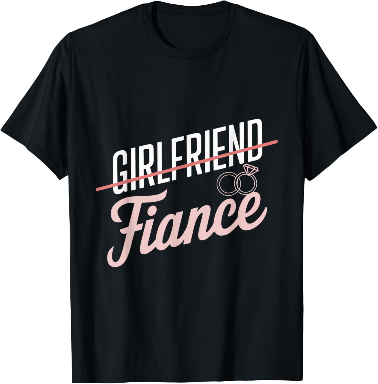 Cute Couples Engagement T-Shirt for Girlfriends Fiancés and Wives - 7