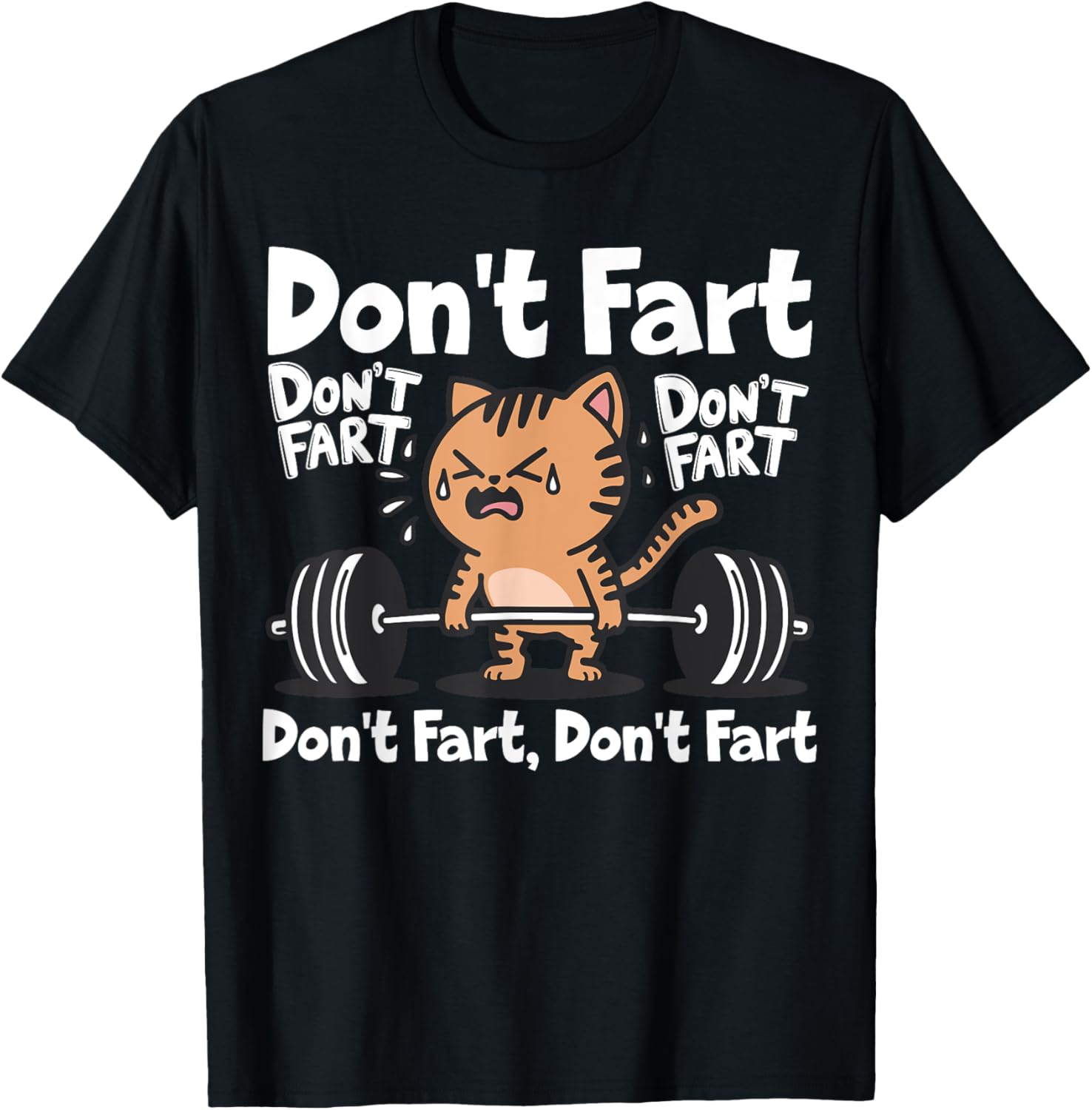 Funny Cat Workout T-Shirt for Weightlifting Fitness Lovers - 21