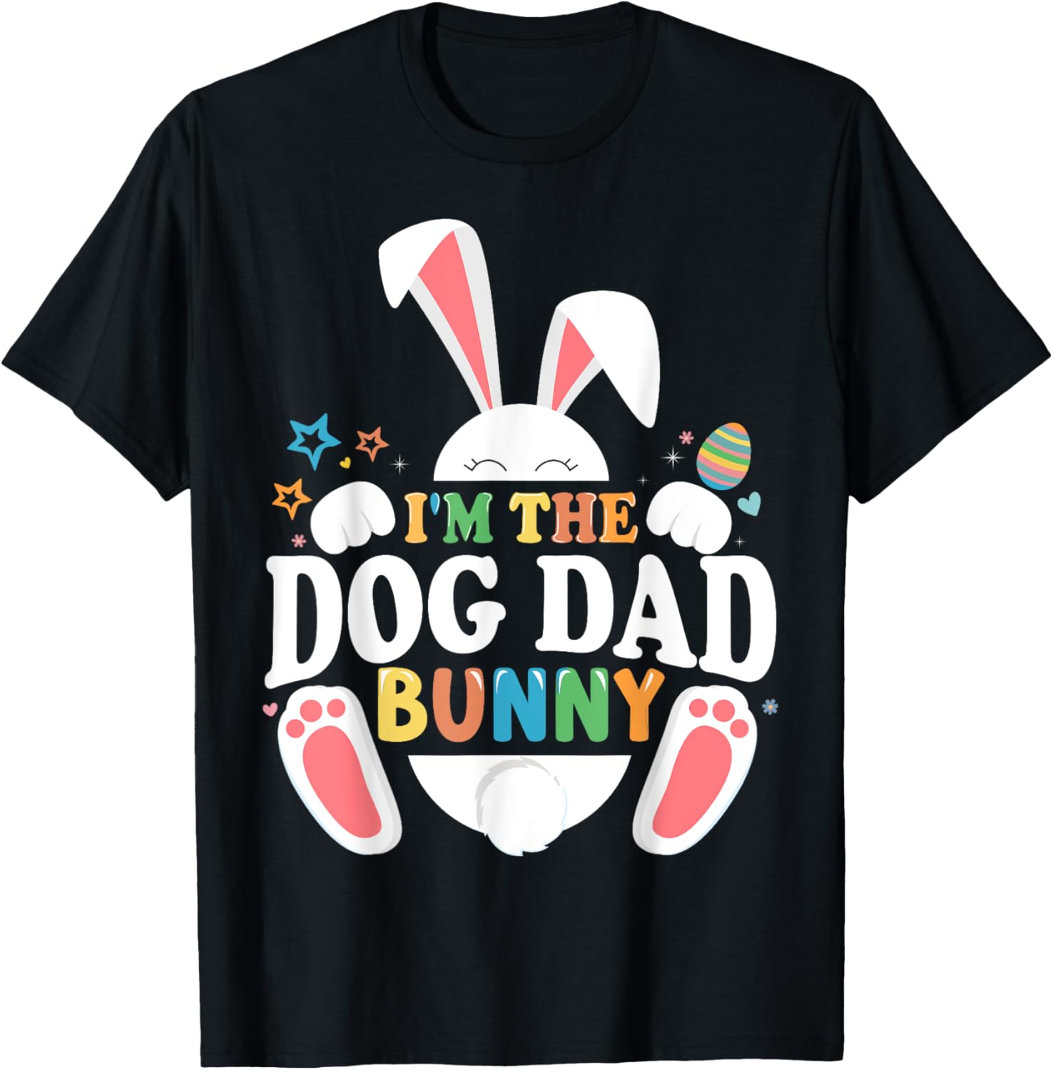 Cute Dog Dad Bunny Easter T-Shirt for Fun Matching Outfits - 5