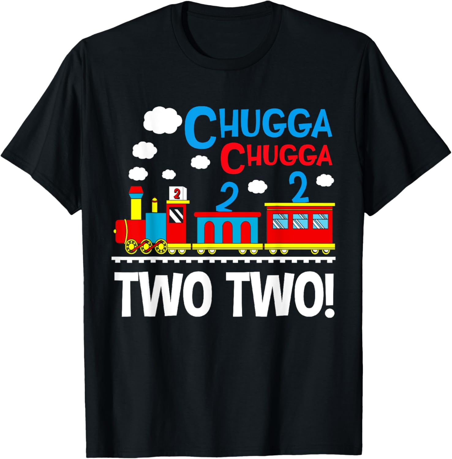Chugga Chugga Two Two Train 2nd Birthday T-Shirt for Boys - 3