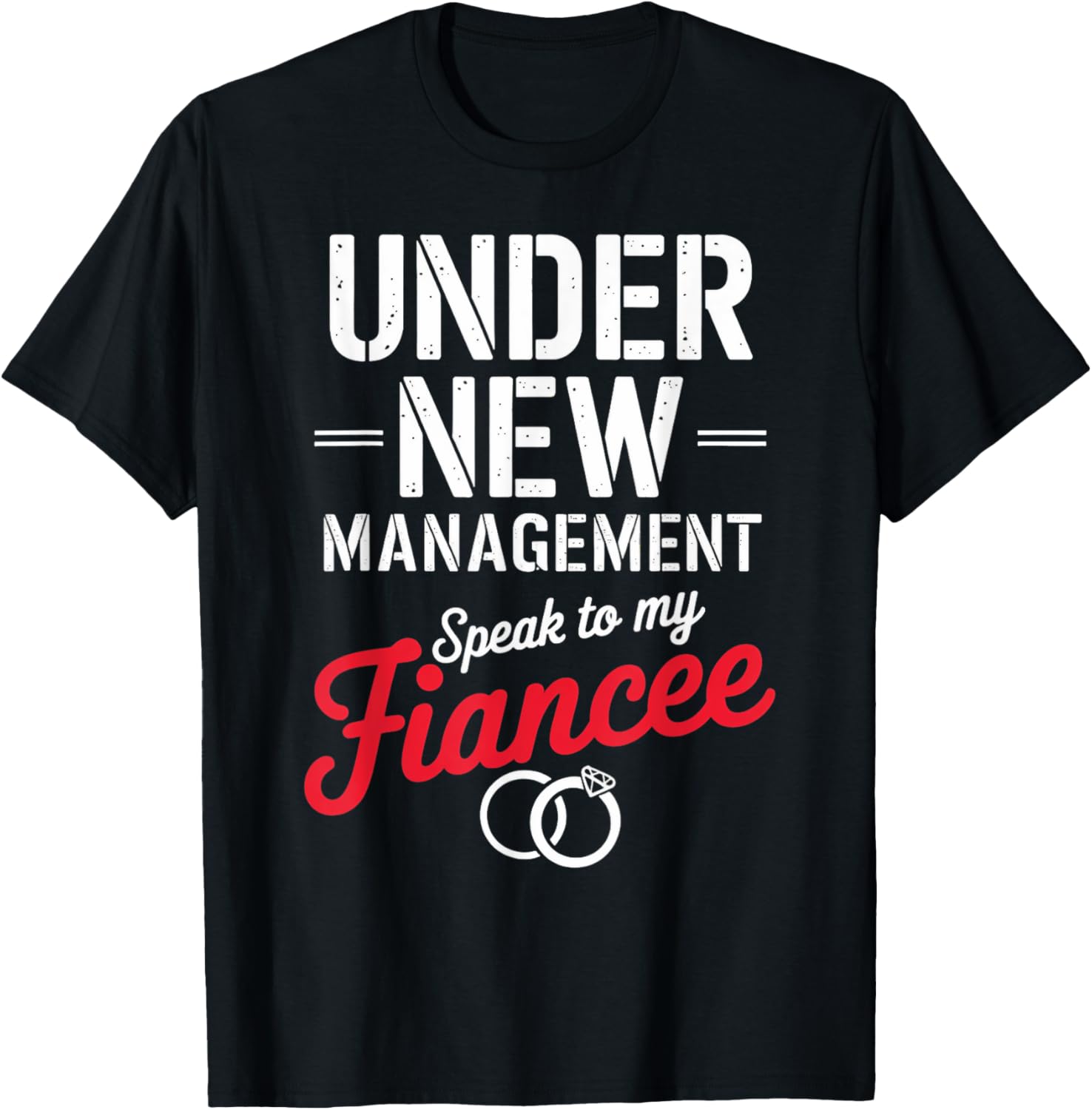 Cute Speak To My Fiancé Fiancee T-Shirt for Newly Engaged Couples - 3