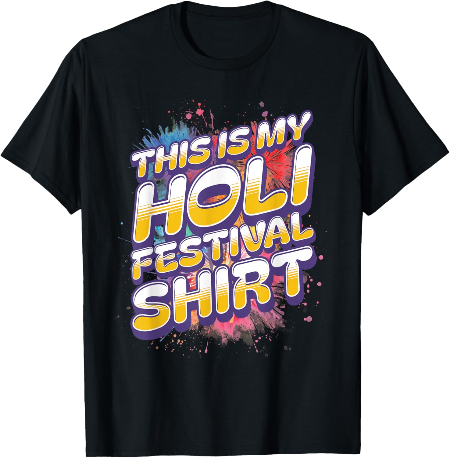 Colorful Holi Festival Shirt for Men and Women - Celebrate in Style - 5