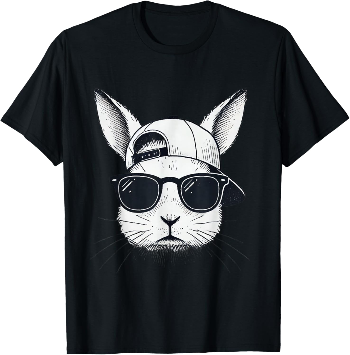Cool Bunny Face Sunglasses T-Shirt for Easter Fun β Boys, Men, Kids - 28