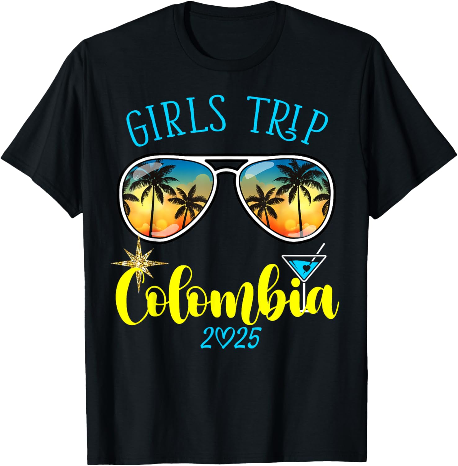 Cute Girls Trip Colombia 2025 T-Shirt for Weekend Birthday Squad - 8