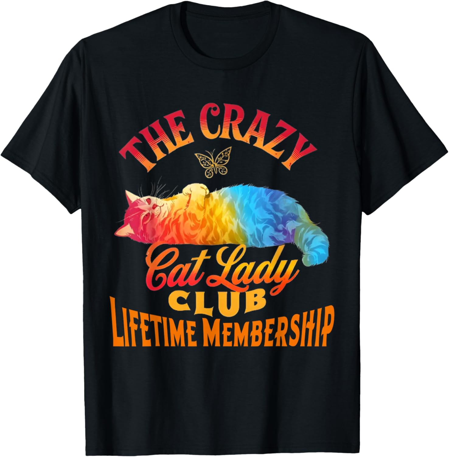 Crazy Cat Lady Club T-Shirt for Cat Lovers - Fun and Stylish Apparel - 1