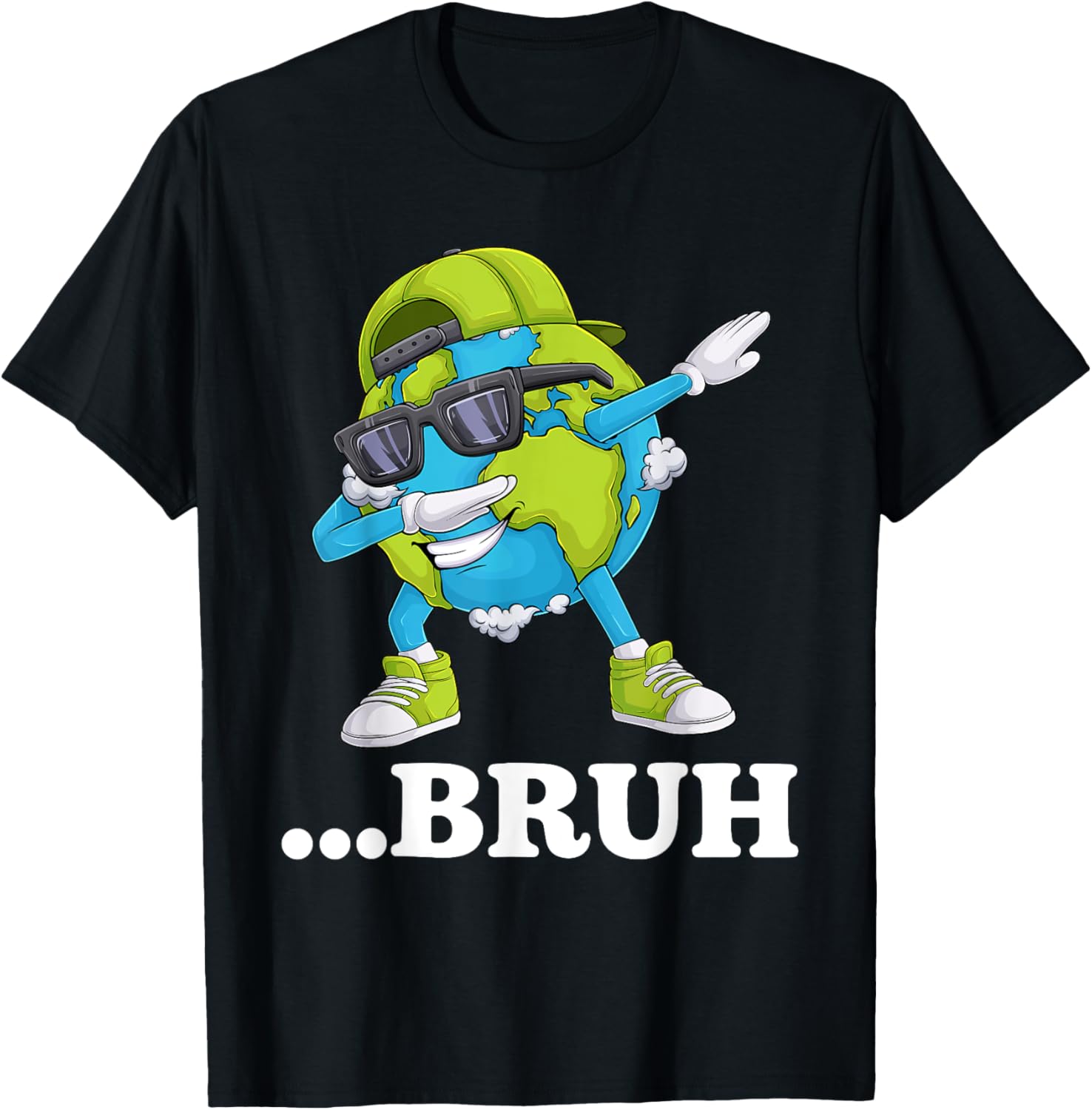 Funny Bruh Dabbing Earth Day T-Shirt for Kids and Men - Cool Gift Idea - 14