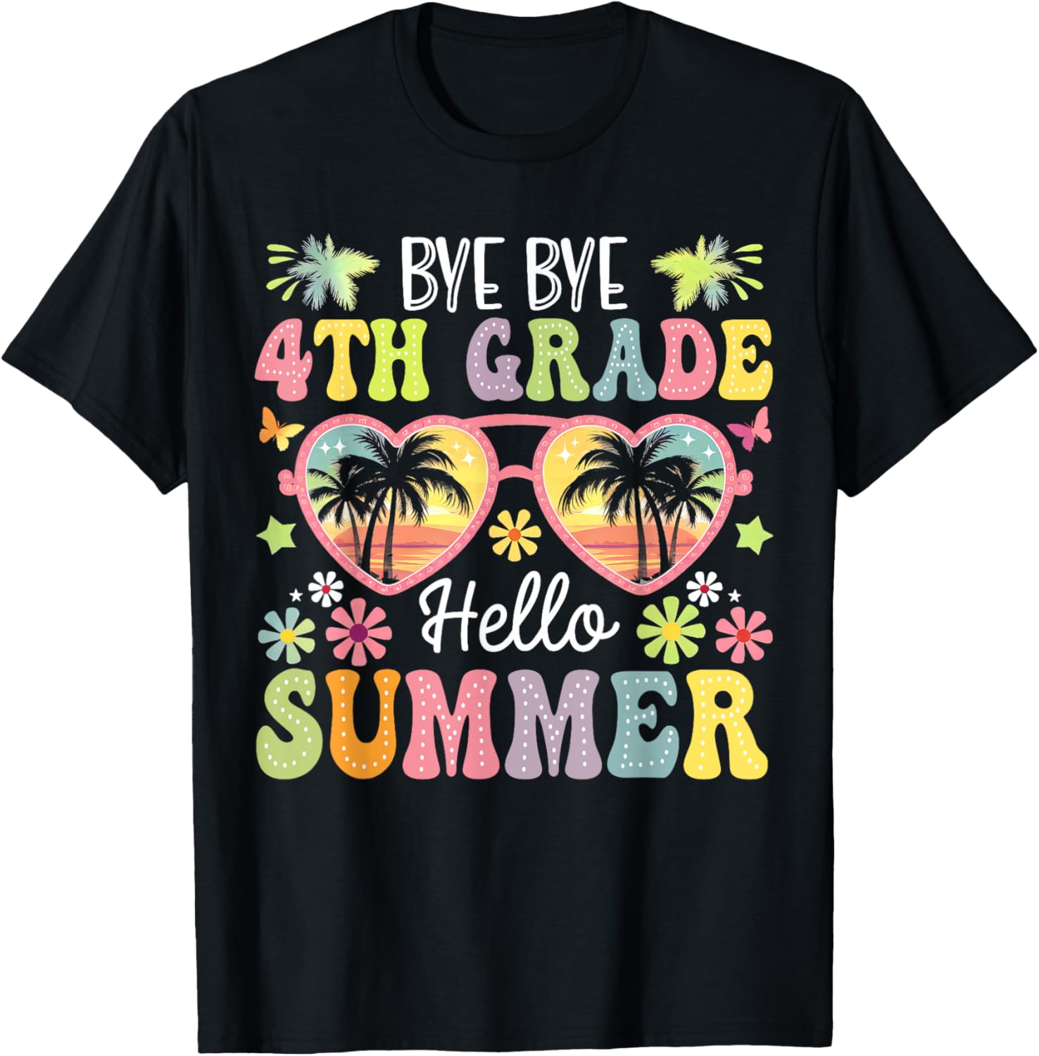 Goodbye 4th Grade Hello Summer Kids T-Shirt for Boys - Fun Last Day Style - 15