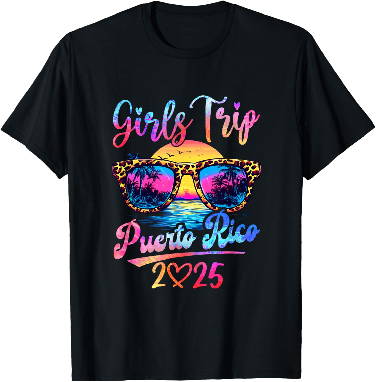 Girls Trip Puerto Rico 2025 Matching T-Shirt for Summer Vacation Fun - 9