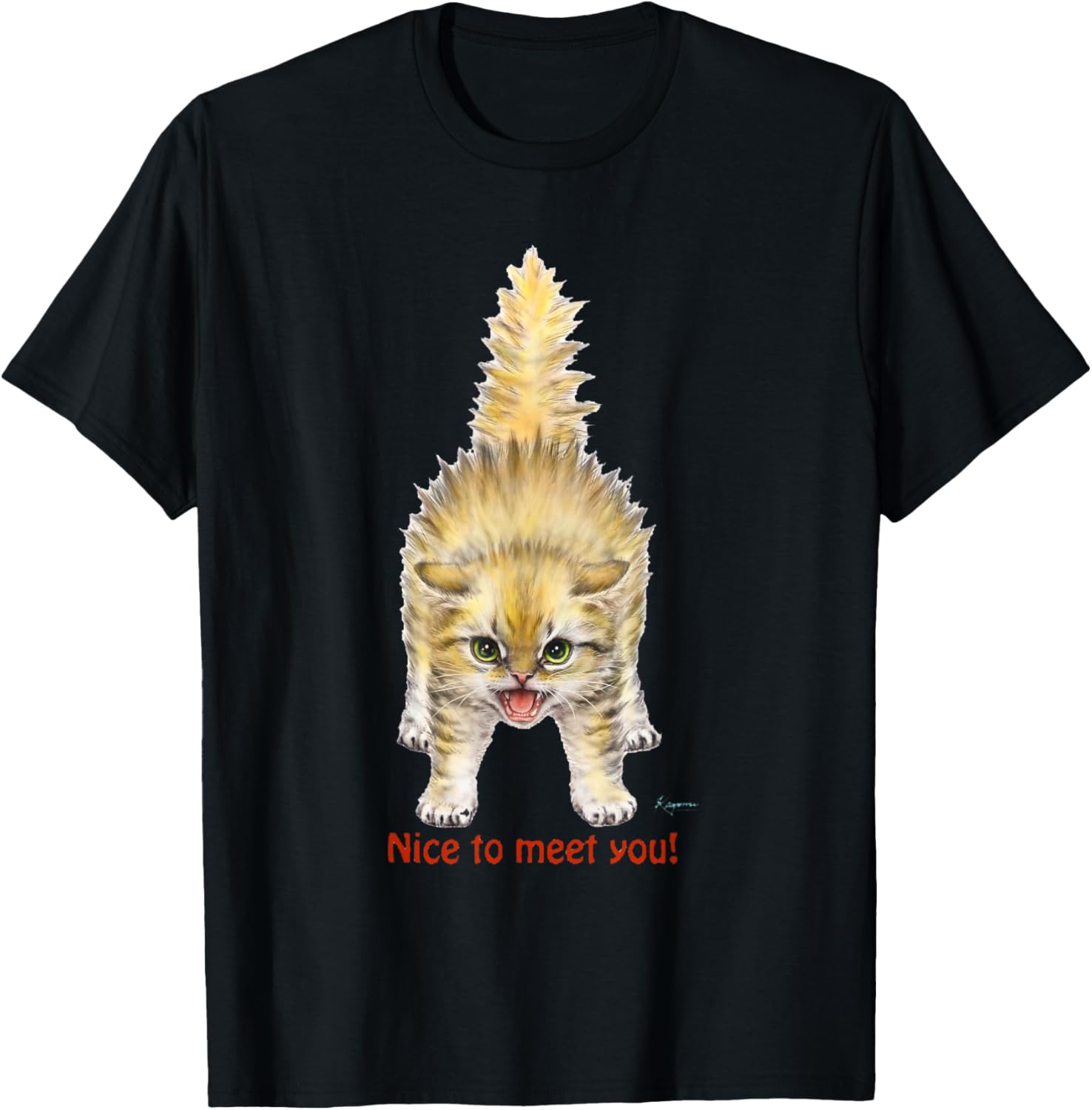 Cute Kayomi Harai Kitty Kitten Cat T-Shirt for Cat Lovers - 1