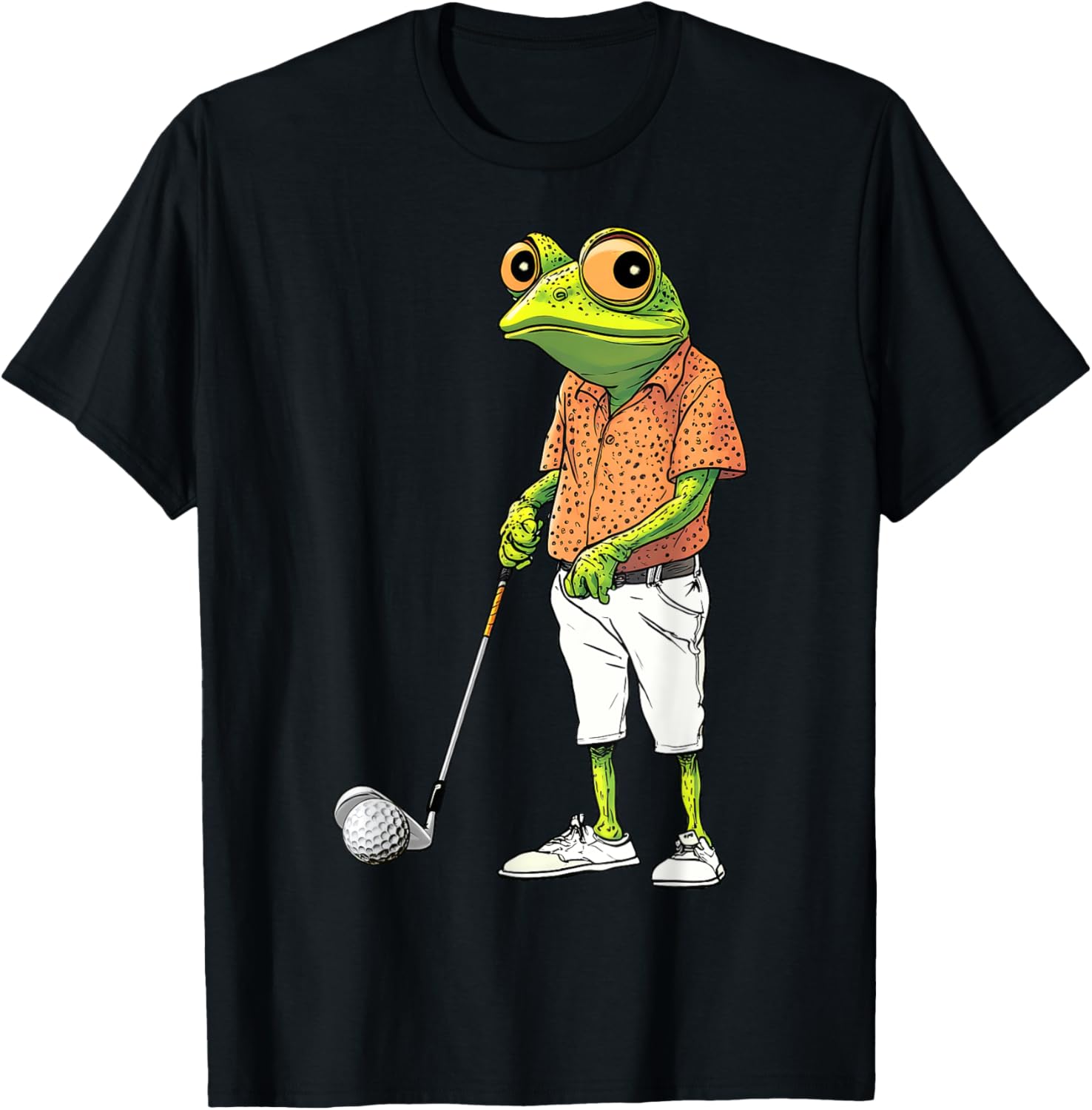 Cute Frog Golf Player T-Shirt for Golf Lovers and Animal Fans - 3