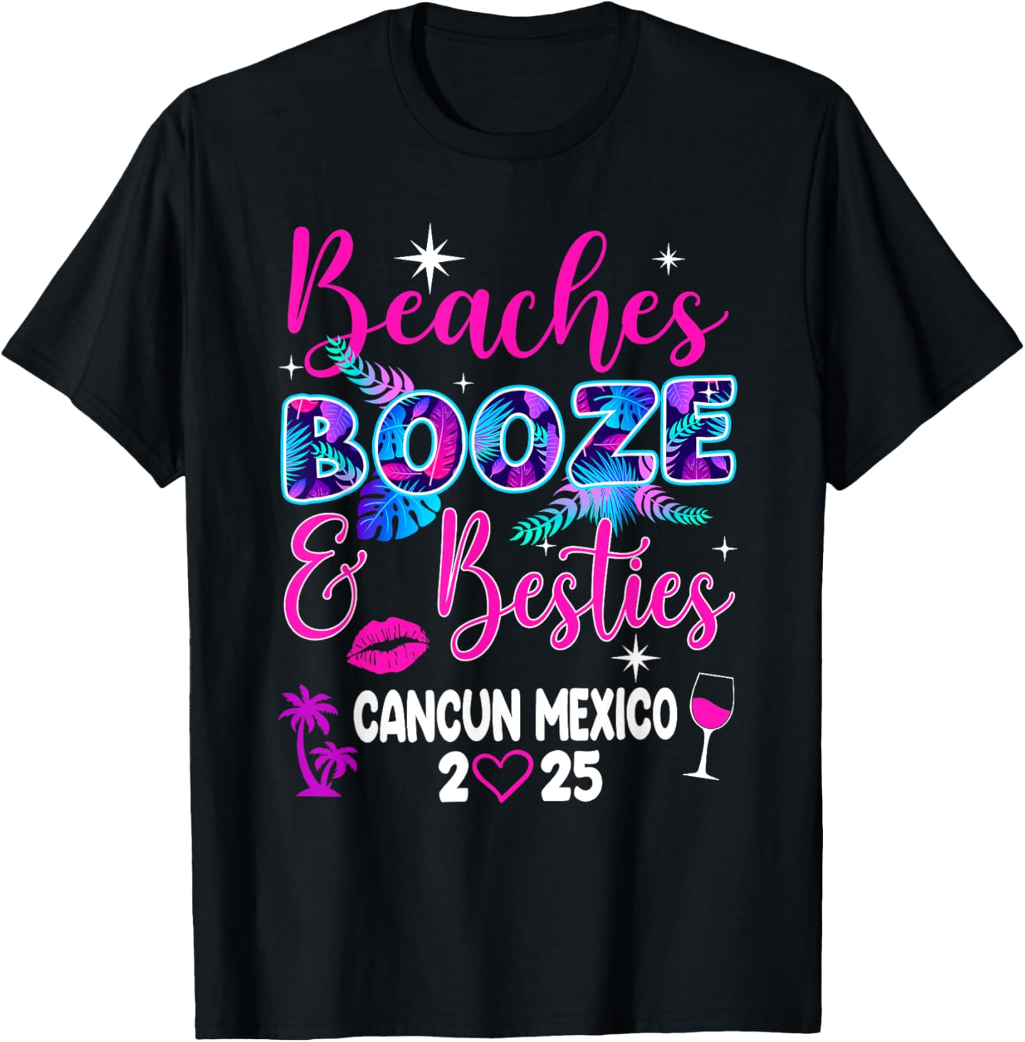 Girls Trip Weekend Cancun T-Shirt for Beaches, Booze, and Besties 2025 - 9