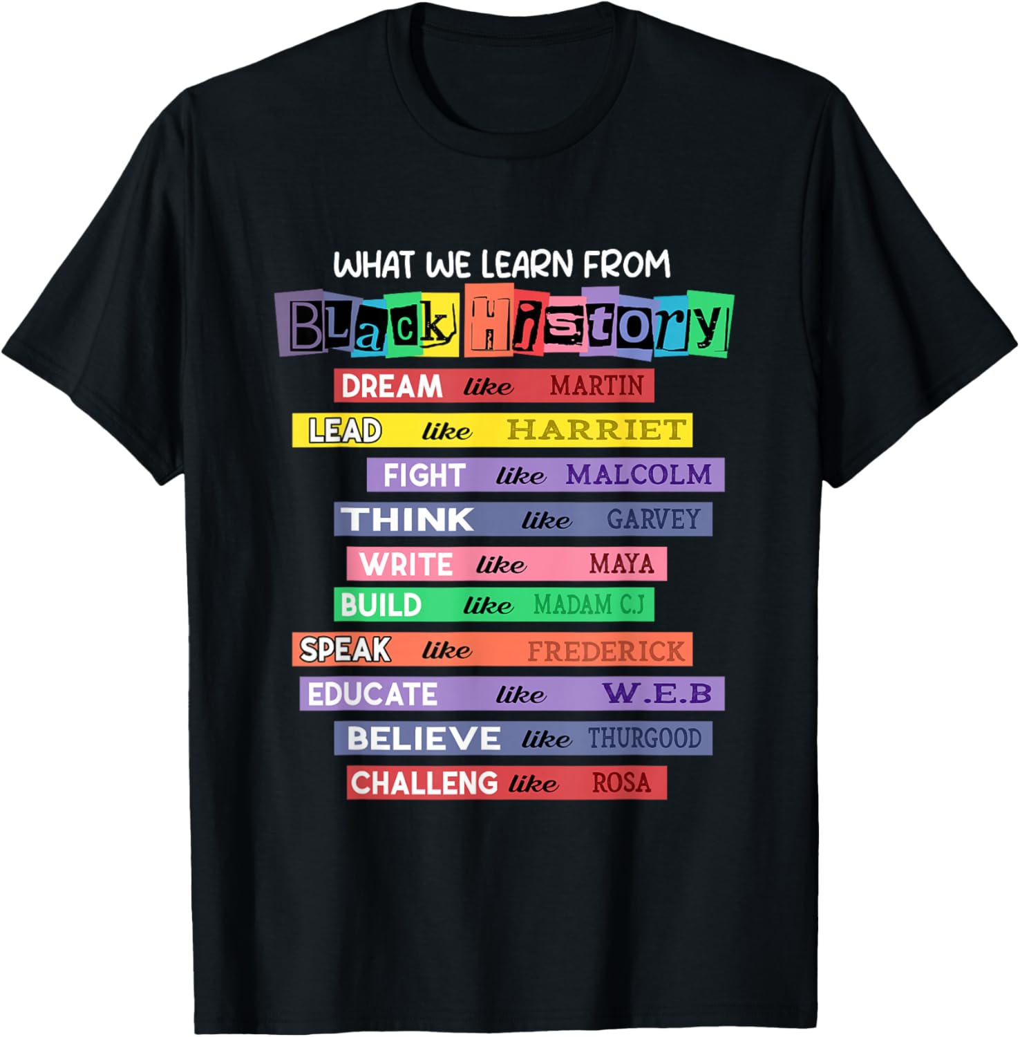Celebrate Black History Month with Inspired Learning T-Shirt - 5