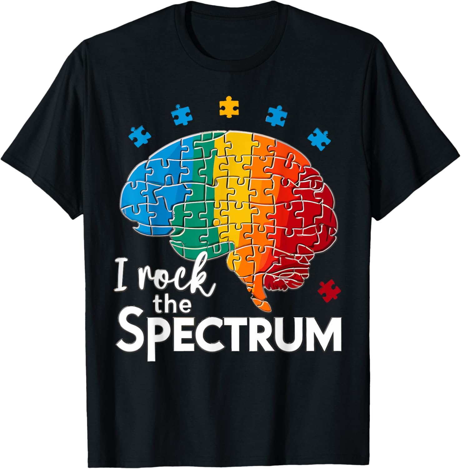 Cute Autism Awareness T-Shirt for Toddlers I Rock The Spectrum Design - 17