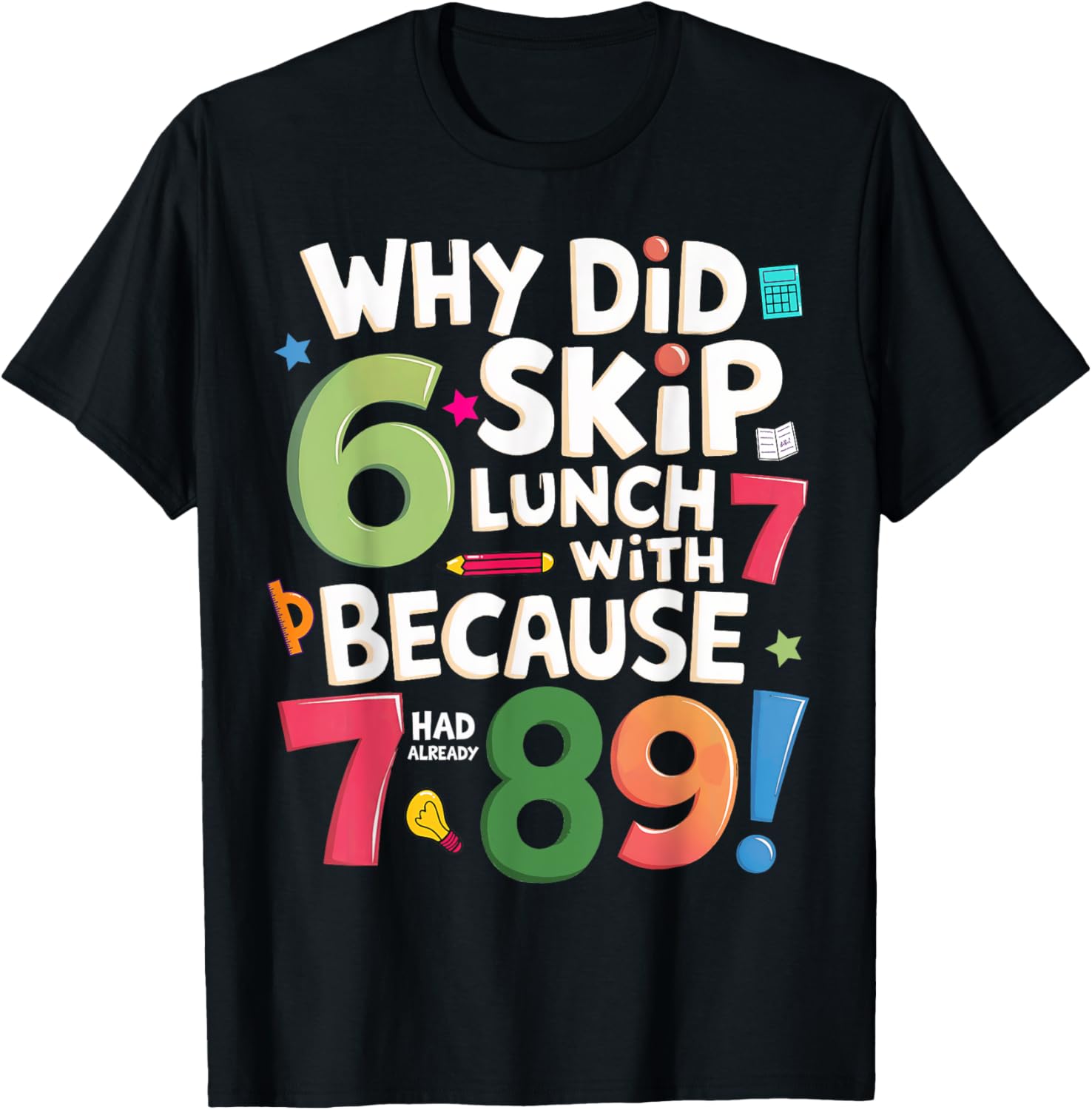 Fun Number Maths Day T-Shirt for Kids with Colorful Numbers Design - 2