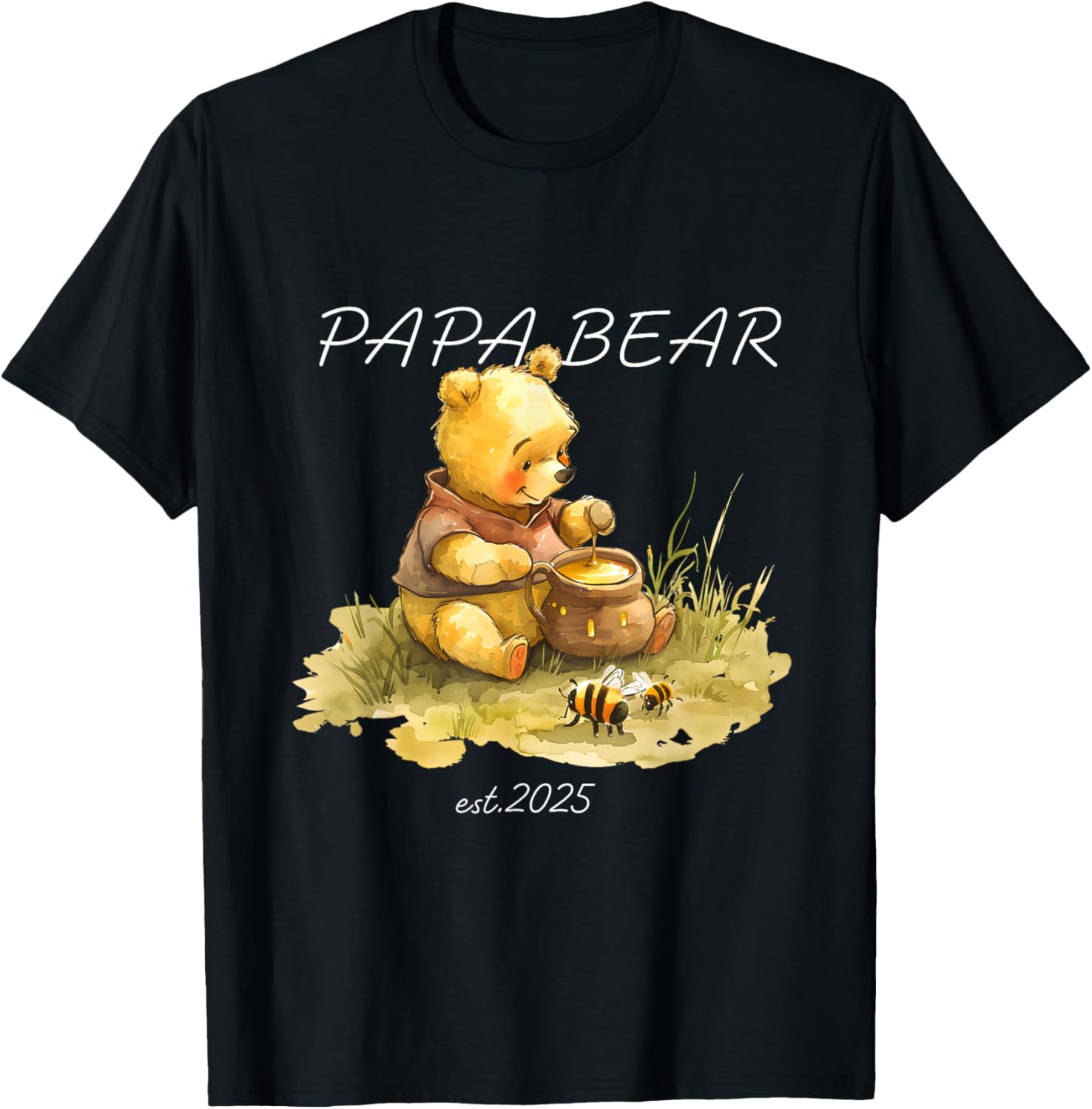 Cute Papa Bear Honey T-Shirt for Dads β Stylish and Comfy Men's Tee - 18