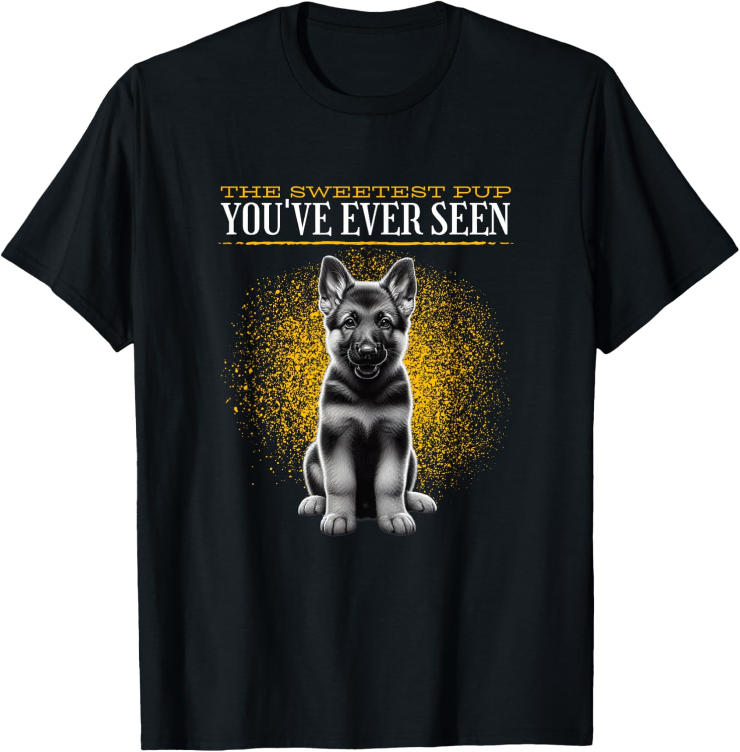 Cute German Shepherd Puppy T-Shirt for Dog Lovers and Pet Owners - 3