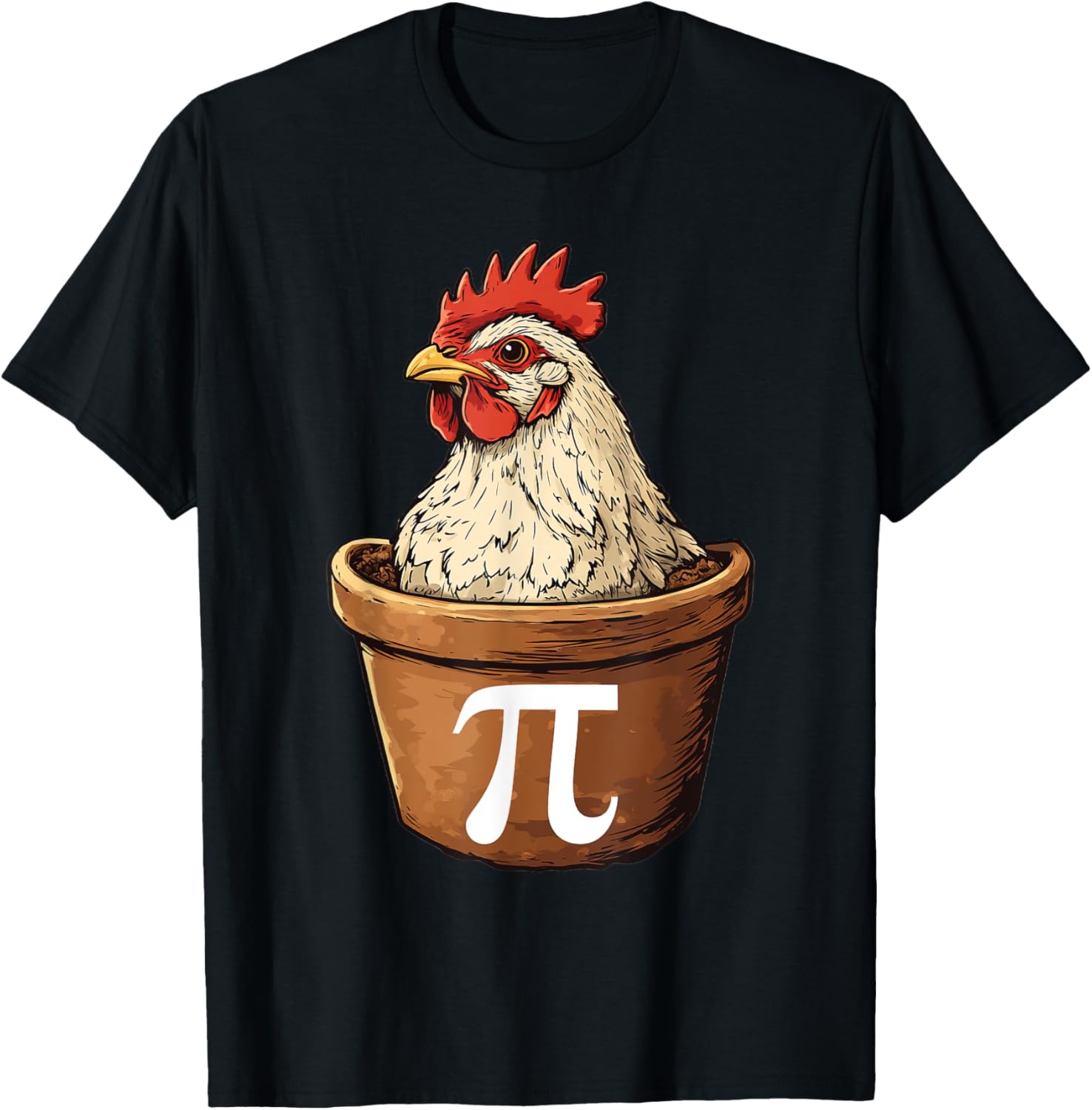 Funny Chicken Pot Pi Math T-Shirt for Math Lovers and Foodies - 15