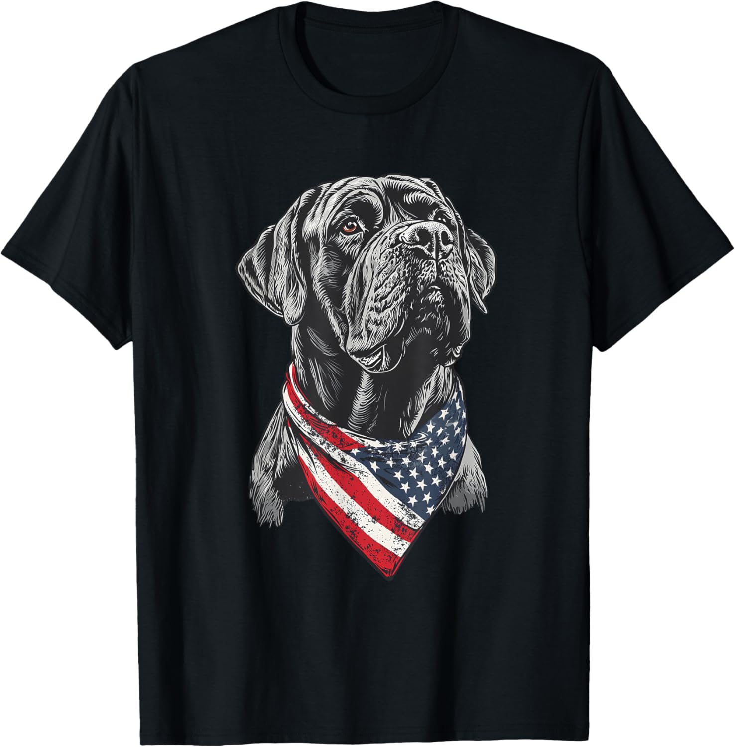 English Mastiff American Flag T-Shirt for Dog Lovers and Patriotism - 8