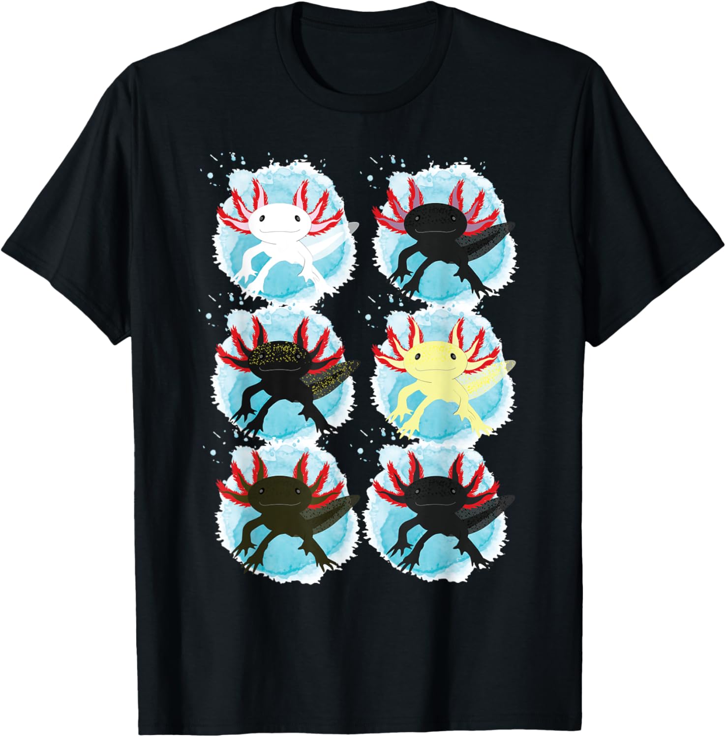 Cute Axolotl T-Shirt for Nature Lovers - Fun and Unique Graphic Tee - 1