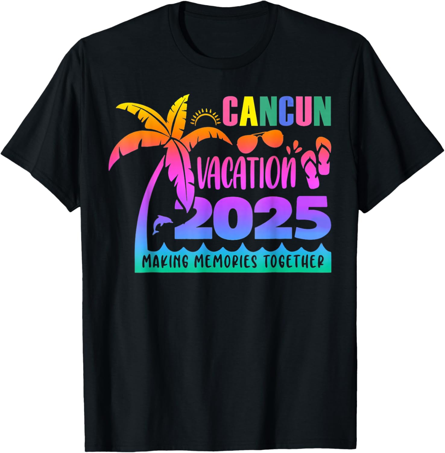 Cancun Vacation 2025 Summer Memories T-Shirt for Family Fun - 4