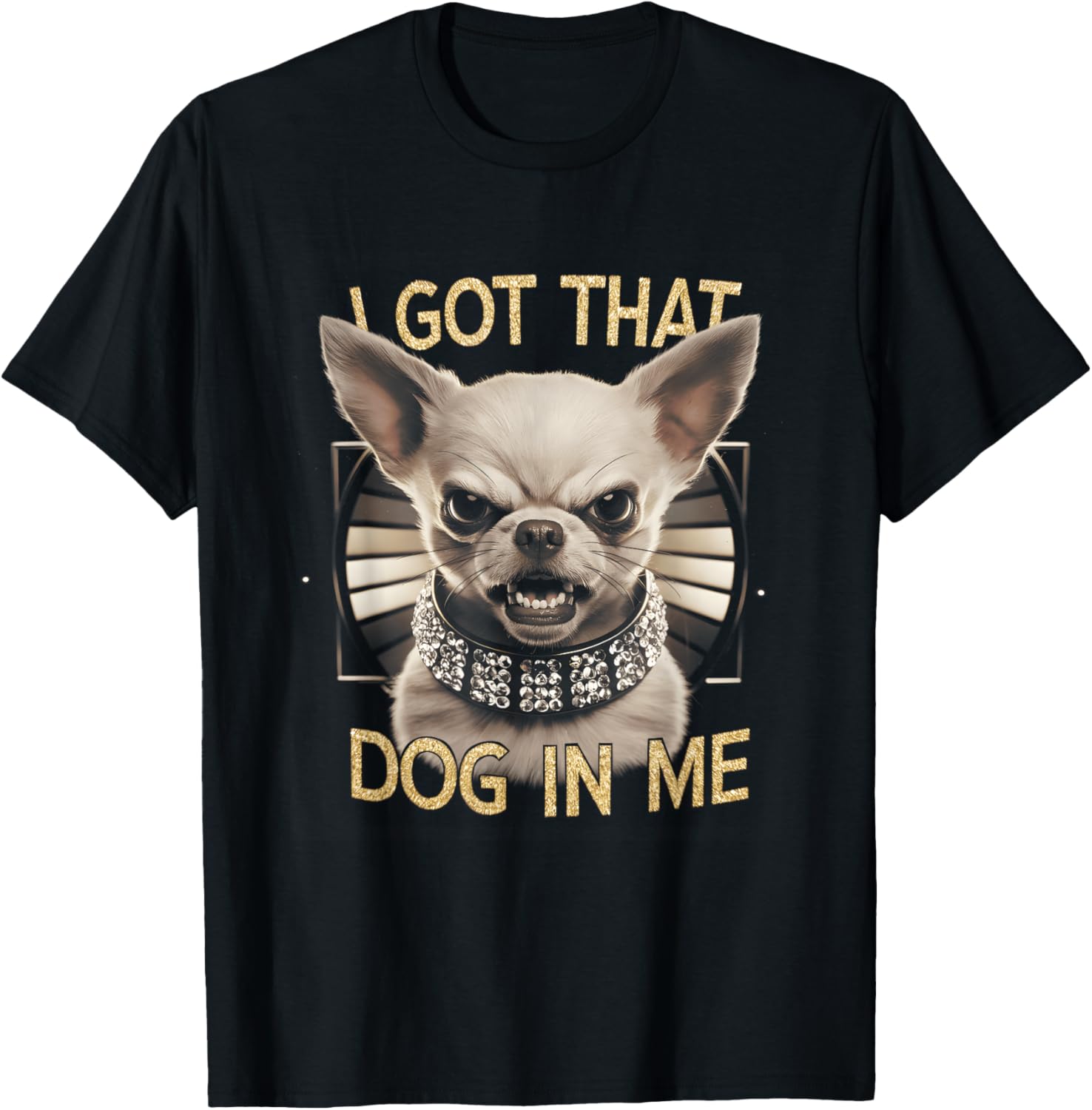 Funny Chihuahua T-Shirt with Angry Face for Dog Lovers Gift - 12