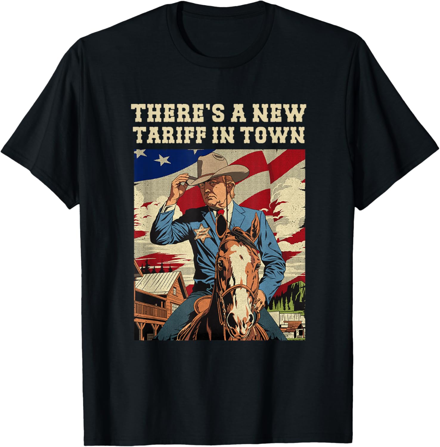 Cool There's A New Tariff In Town T-Shirt for Fun Casual Wear - 5